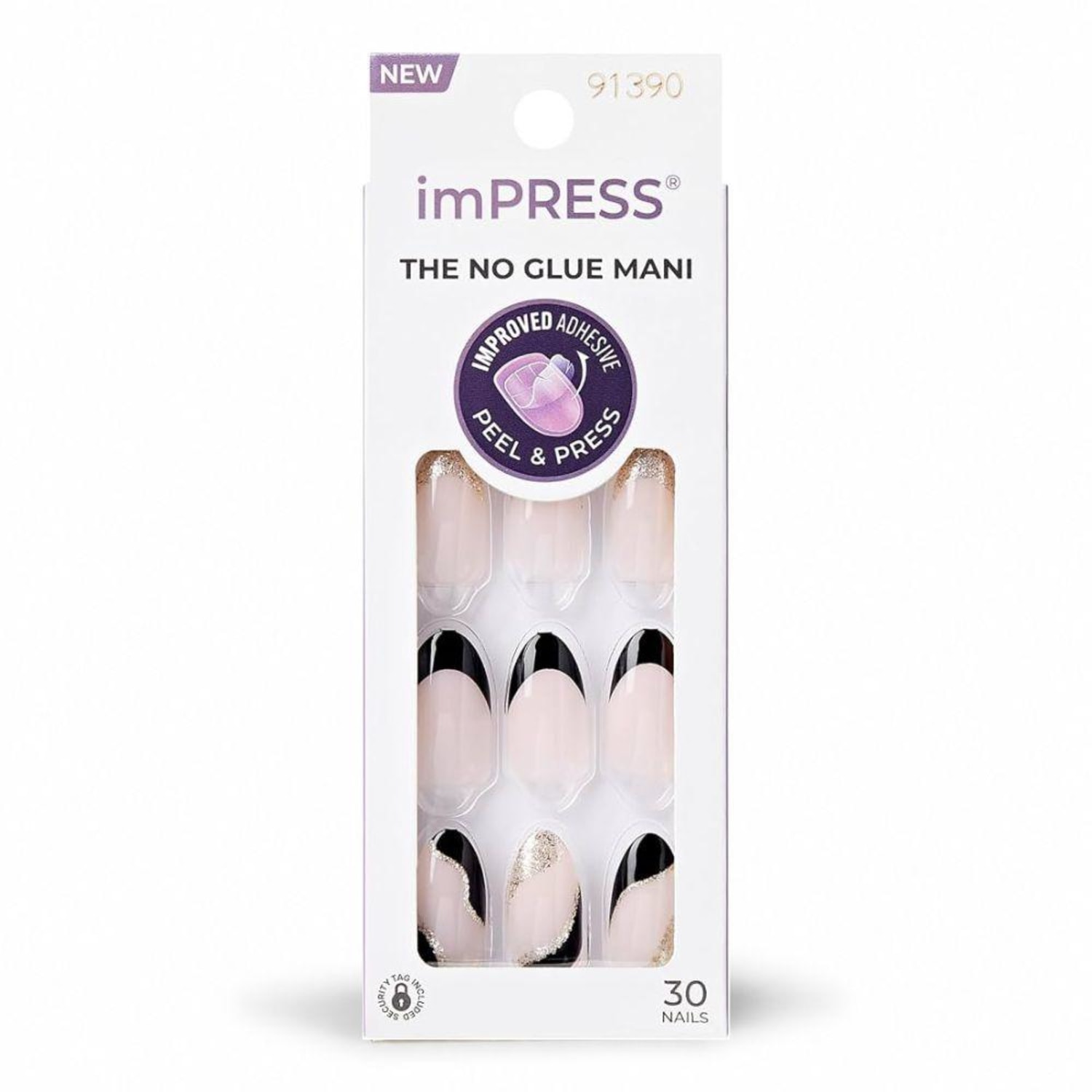 Unhas Autocolantes Kiss Ny Impress The No Glue Mani Illusion Ifm04