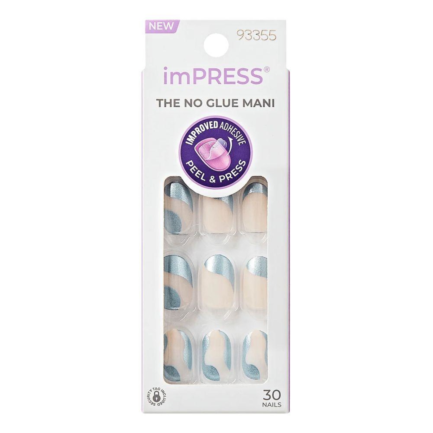 Unhas Autocolantes Kiss Ny Impress The No Glue Mani Slip Dress Im49