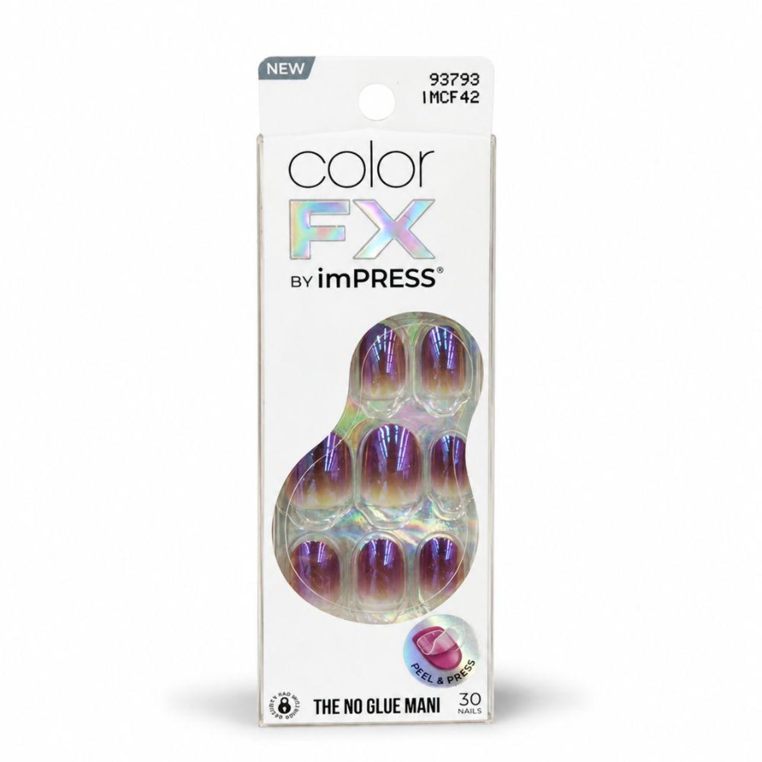 Unhas Autocolantes Kiss Ny Color Fx By Impress Essence Imcf42