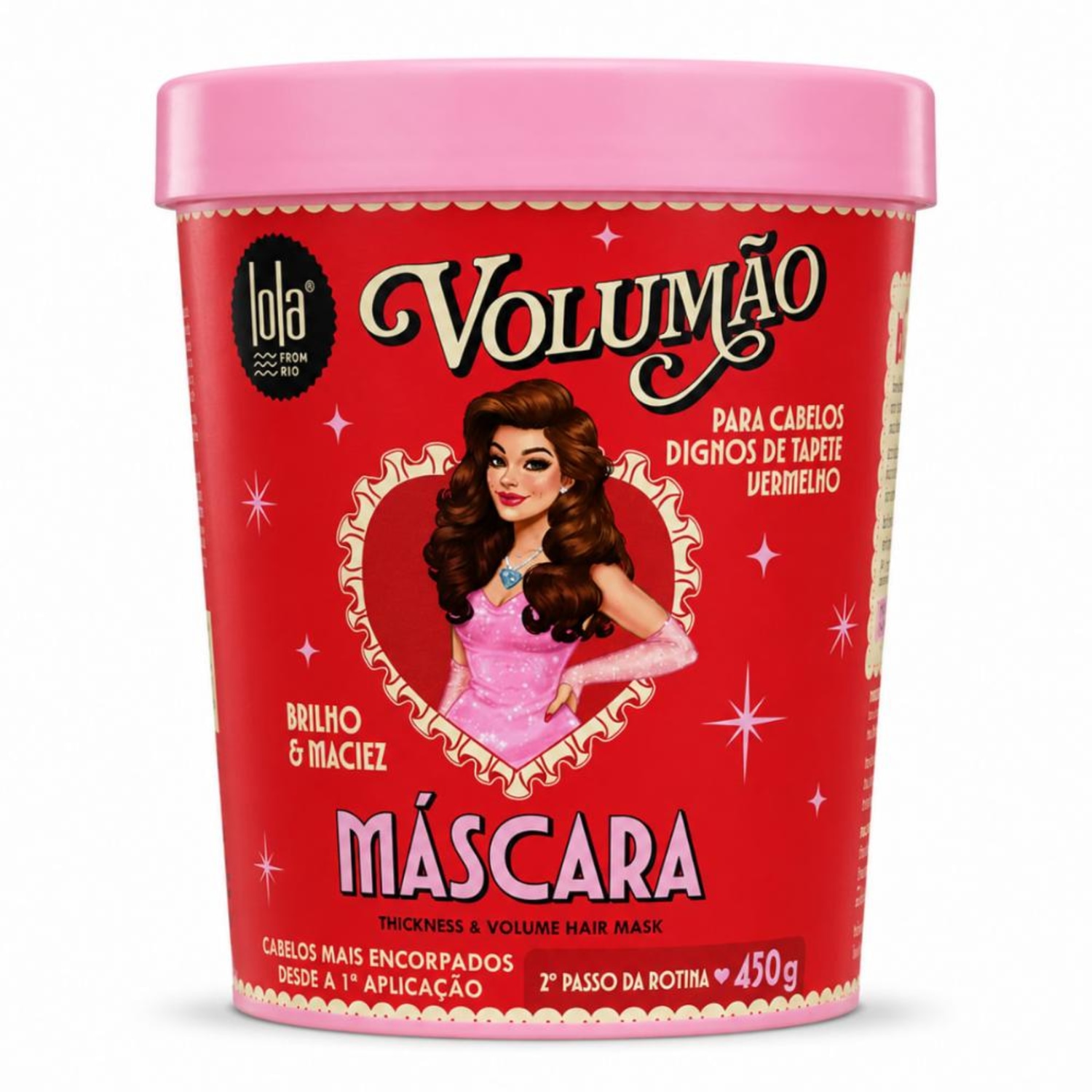 Máscara Lola Volumão Brilho & Maciez 450g