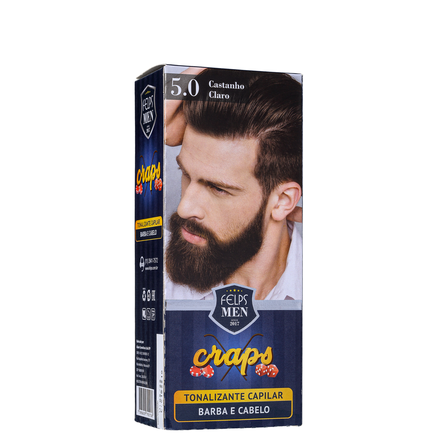 Felps Professional Men Craps 5.0 Castanho Claro - Tonalizante