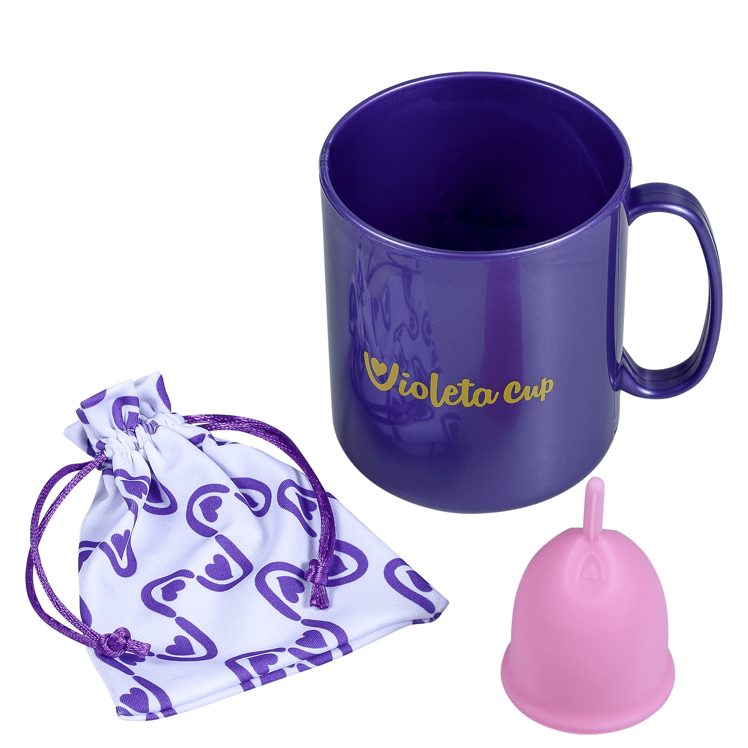 Kit Violeta Cup Tipo A Rosa (2 Produtos)