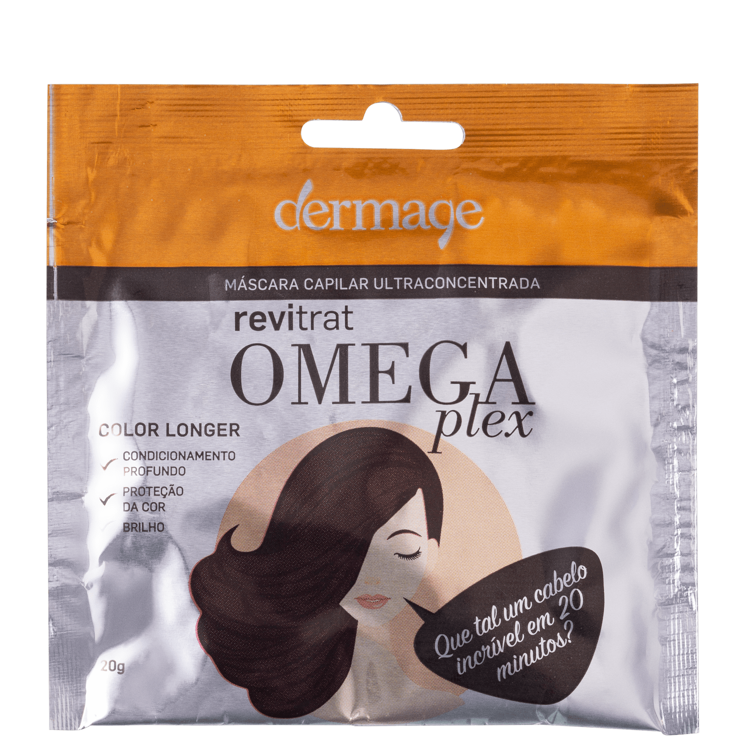 Dermage Revitrat Omegaplex - Máscara Capilar 20g