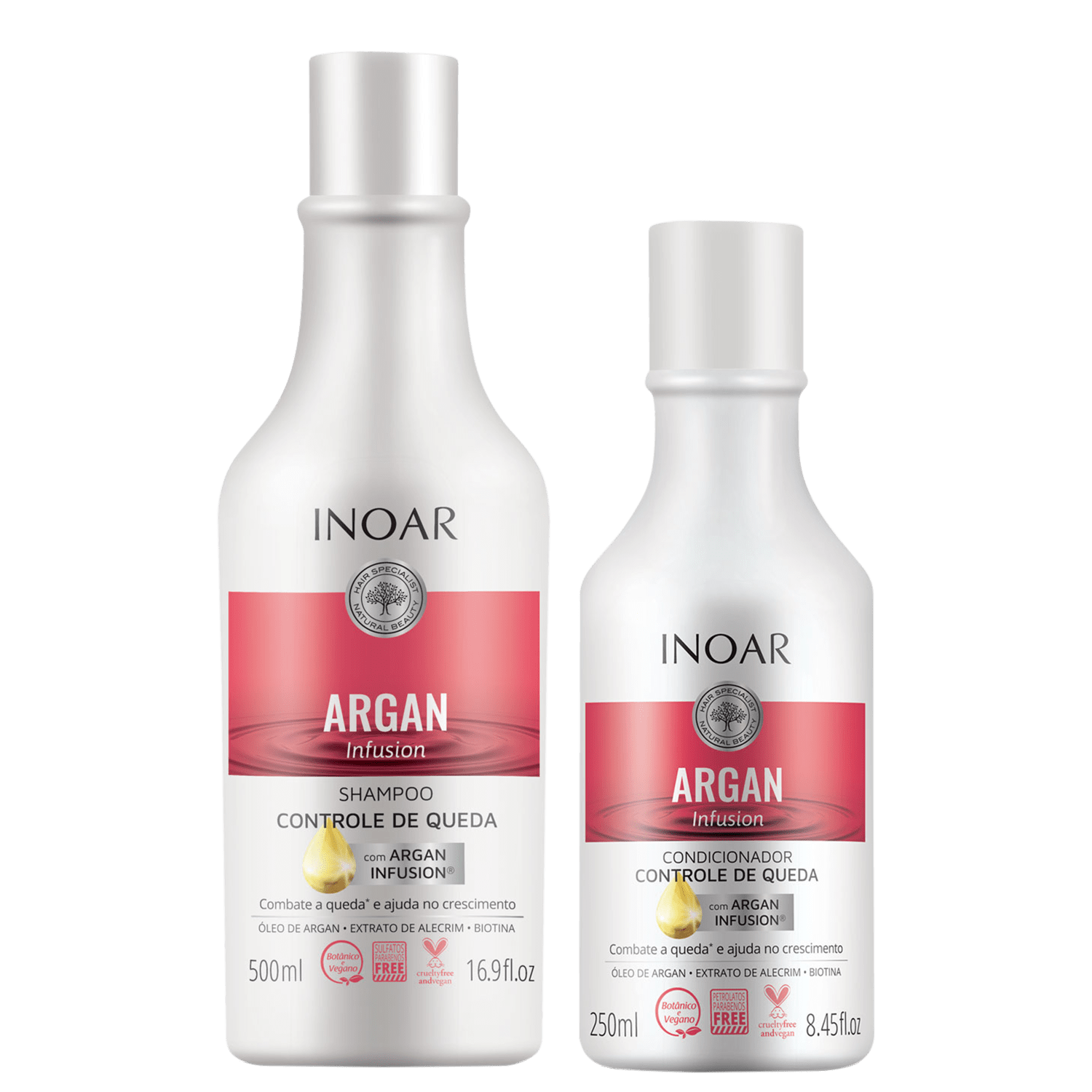 Kit Inoar Argan Infusion Controle de Queda (2 Produtos)