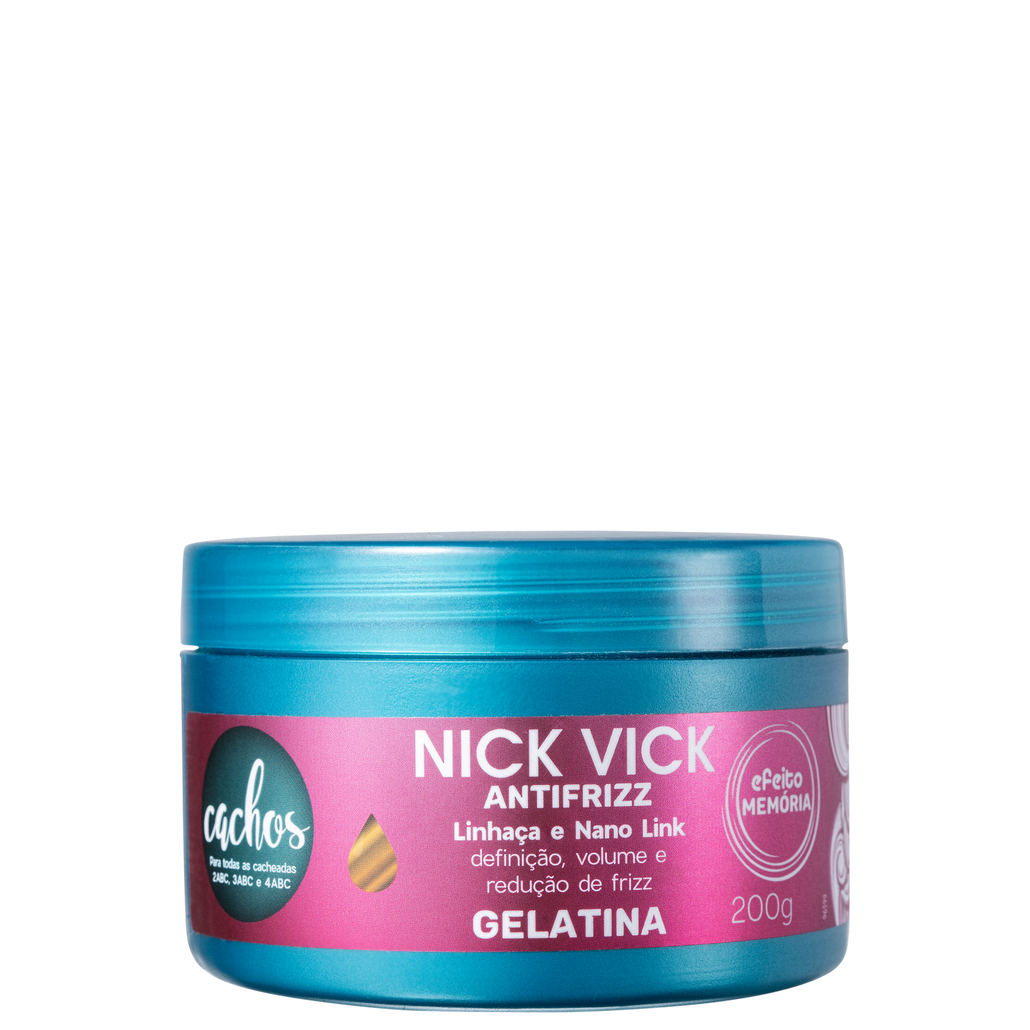 Nick & Vick Antifrizz Cachos - Gelatina Modeladora 200g