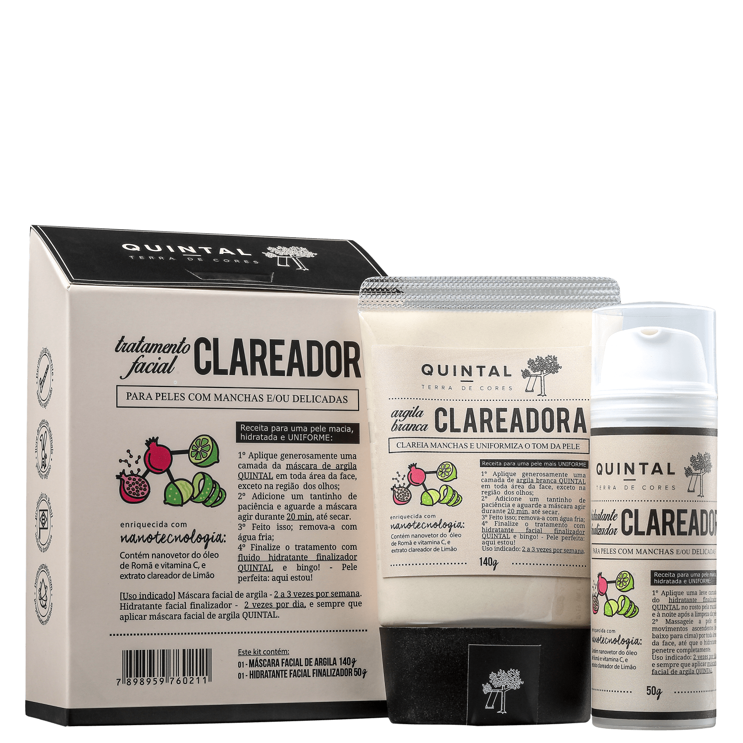 Kit Quintal Tratamento Facial Clareador (2 Produtos)