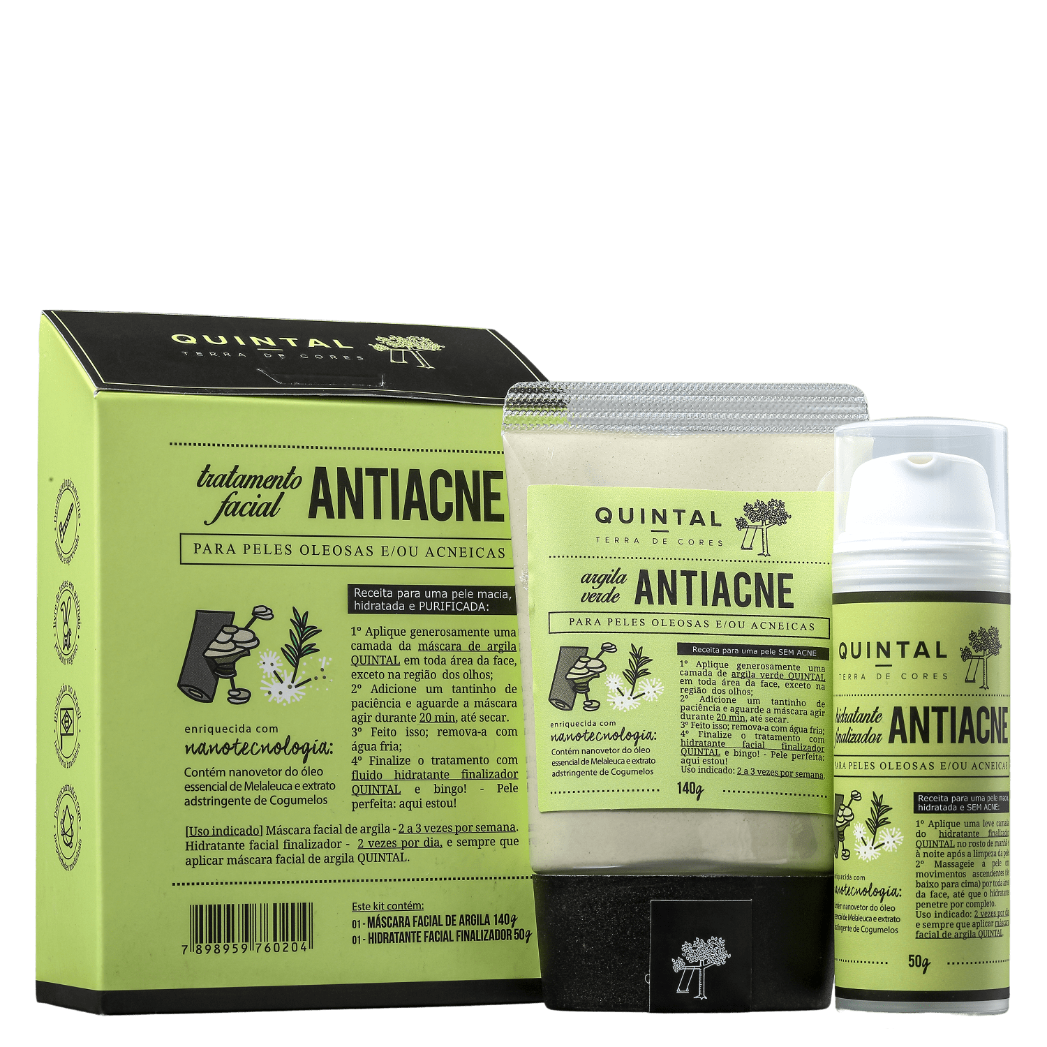 Kit Quintal Tratamento Facial Antiacne (2 Produtos)