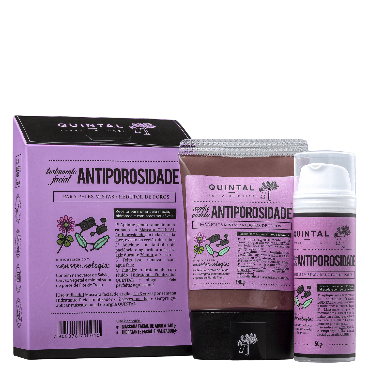 Kit Quintal Tratamento Facial Antiporosidade (2 Produtos)