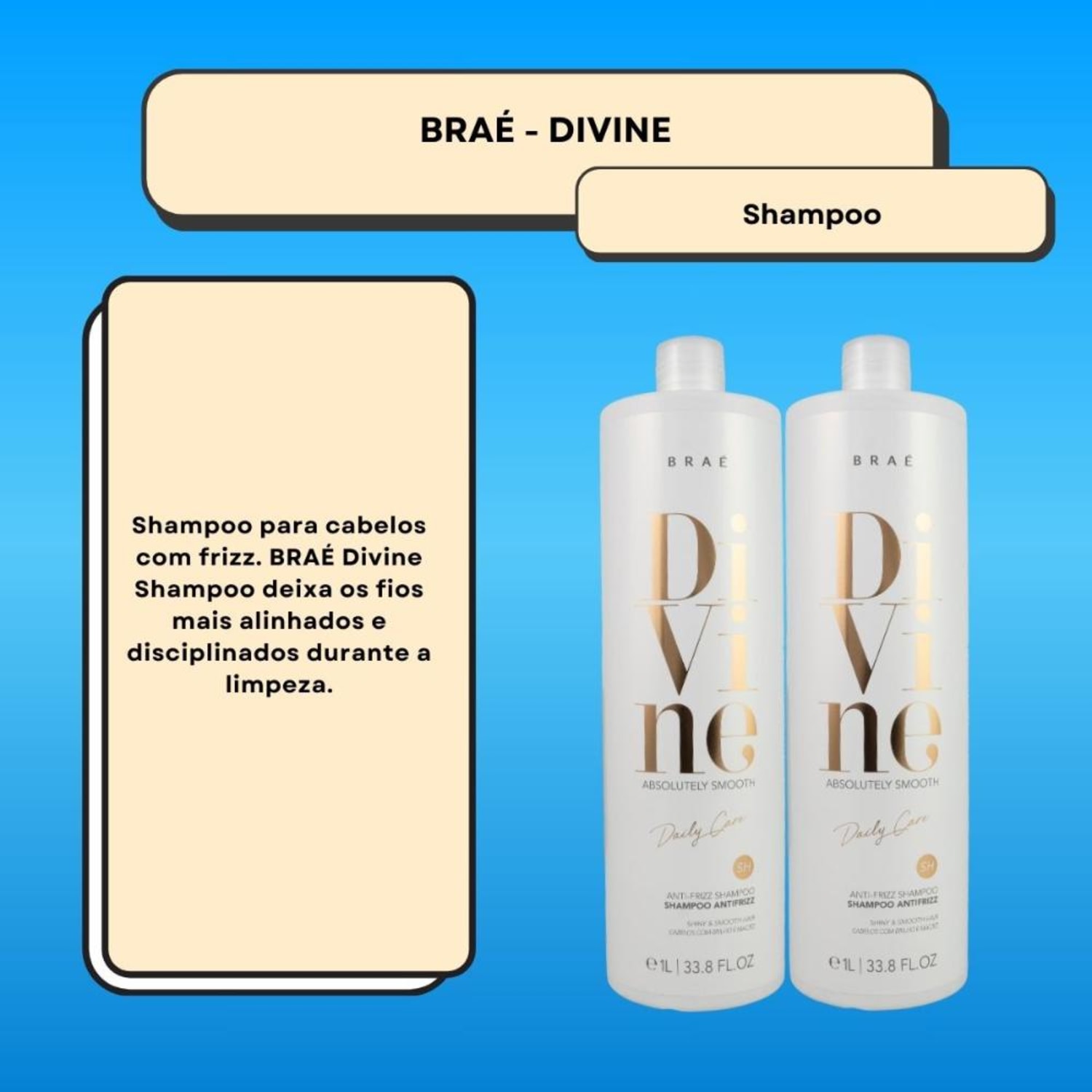 Braé Divine Kit 2 Shampoo 1000ml