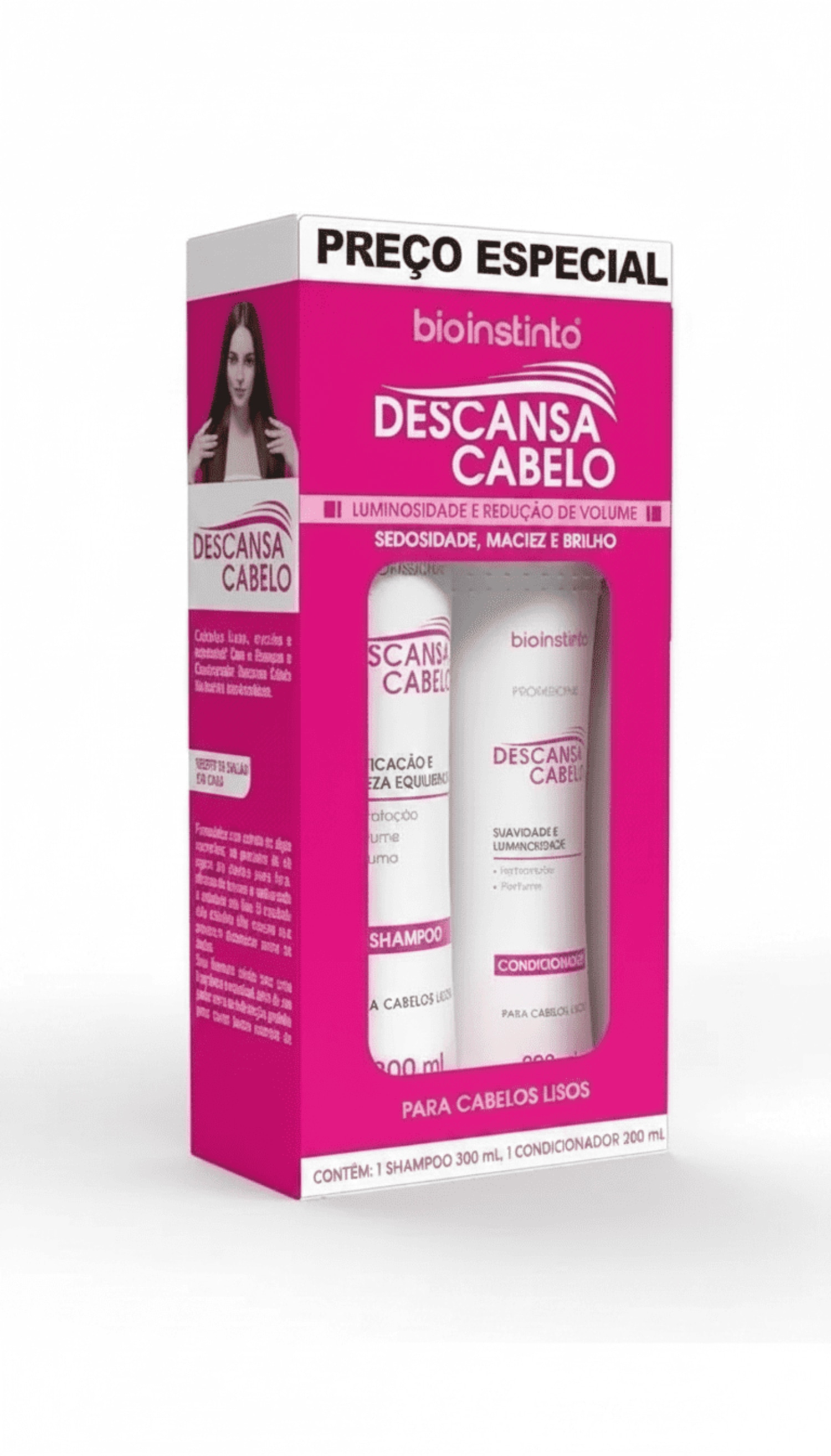 KIT CAPILAR DESCANSA CABELO SHAMPOO E CONDICIONADOR - BIO INSTINTO