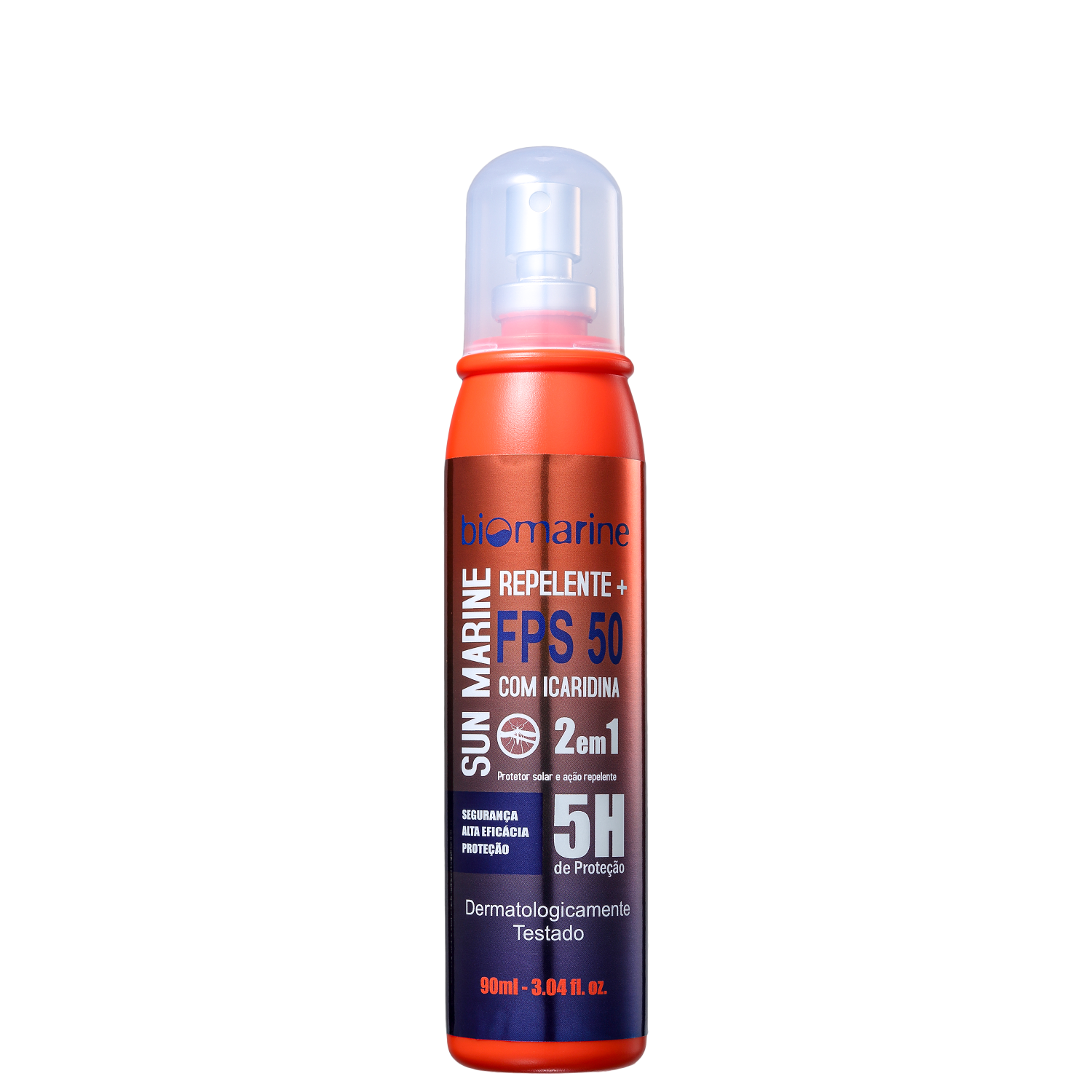 Biomarine Sun Marine FPS 50 com Repelente Icaridina - Protetor Solar em Spray 90ml