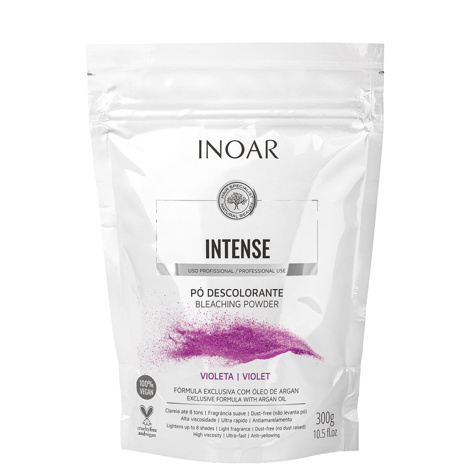 Inoar Intense Violeta - Pó Descolorante 300g