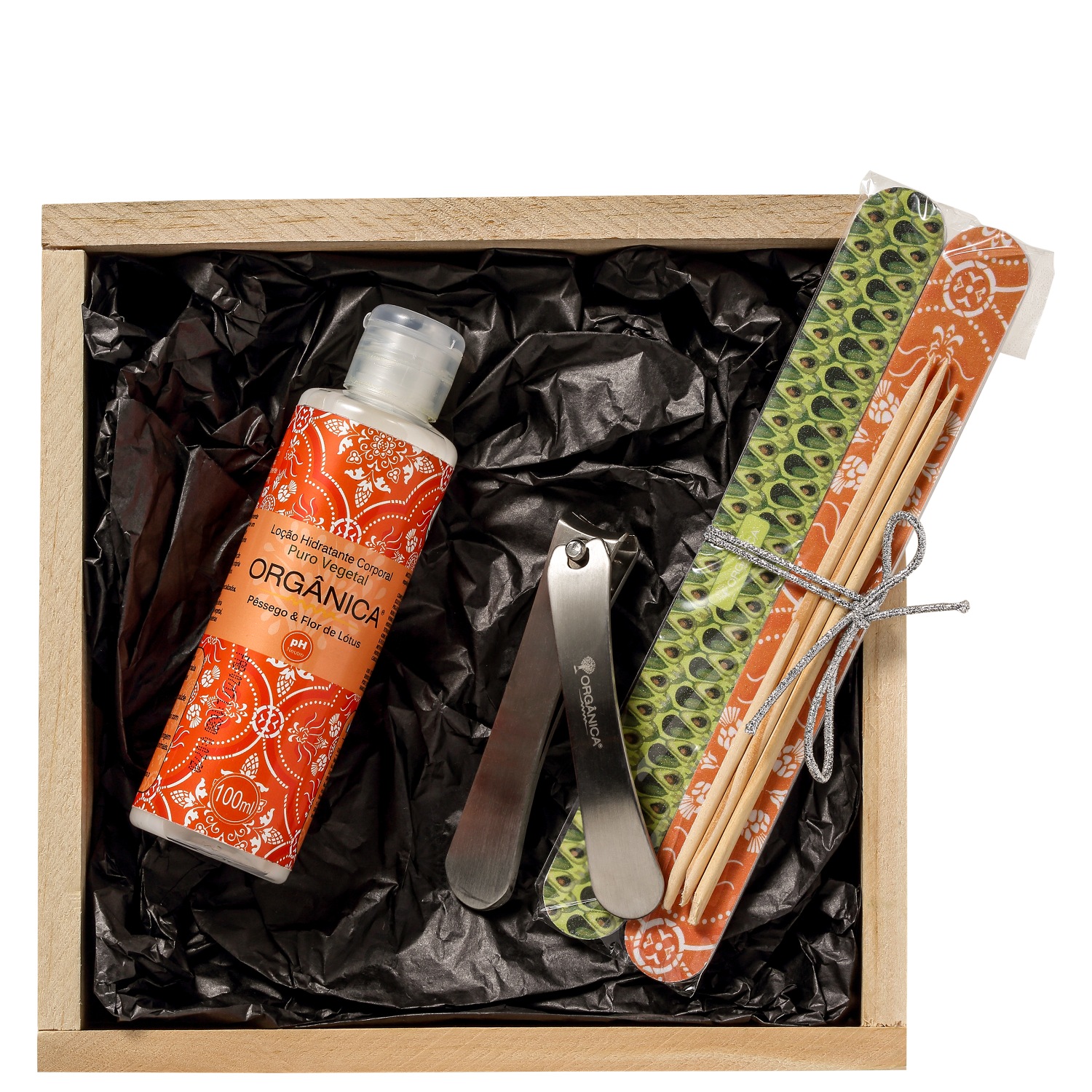 Kit Orgânica Nail Care Pêssego e Flor de Lótus (4 produtos)