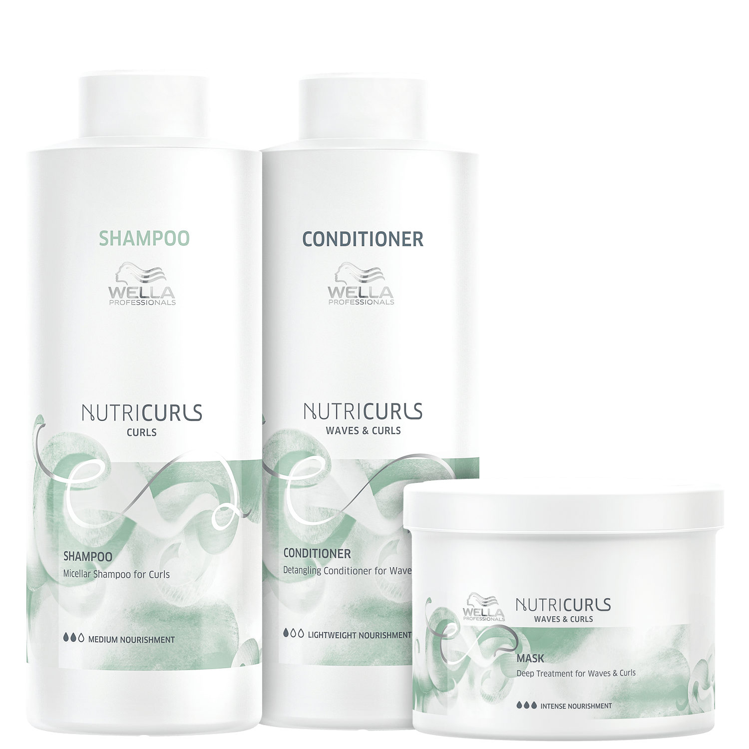 Kit Wella Professionals Nutricurls Salon Trio (3 Produtos)