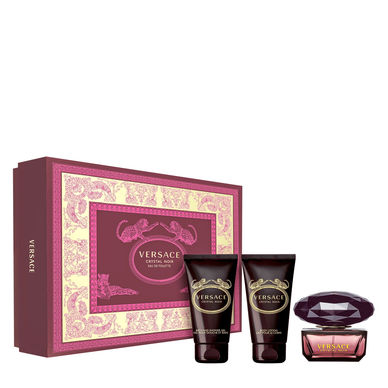 Conjunto Versace Crystal Noir Feminino 3X50ml