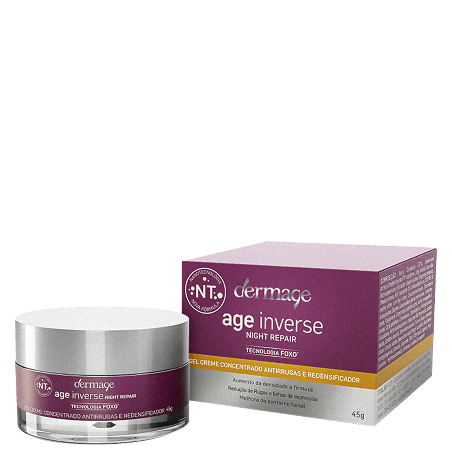 Dermage Age Inverse - Gel Redutor de Linhas Noturno 45g
