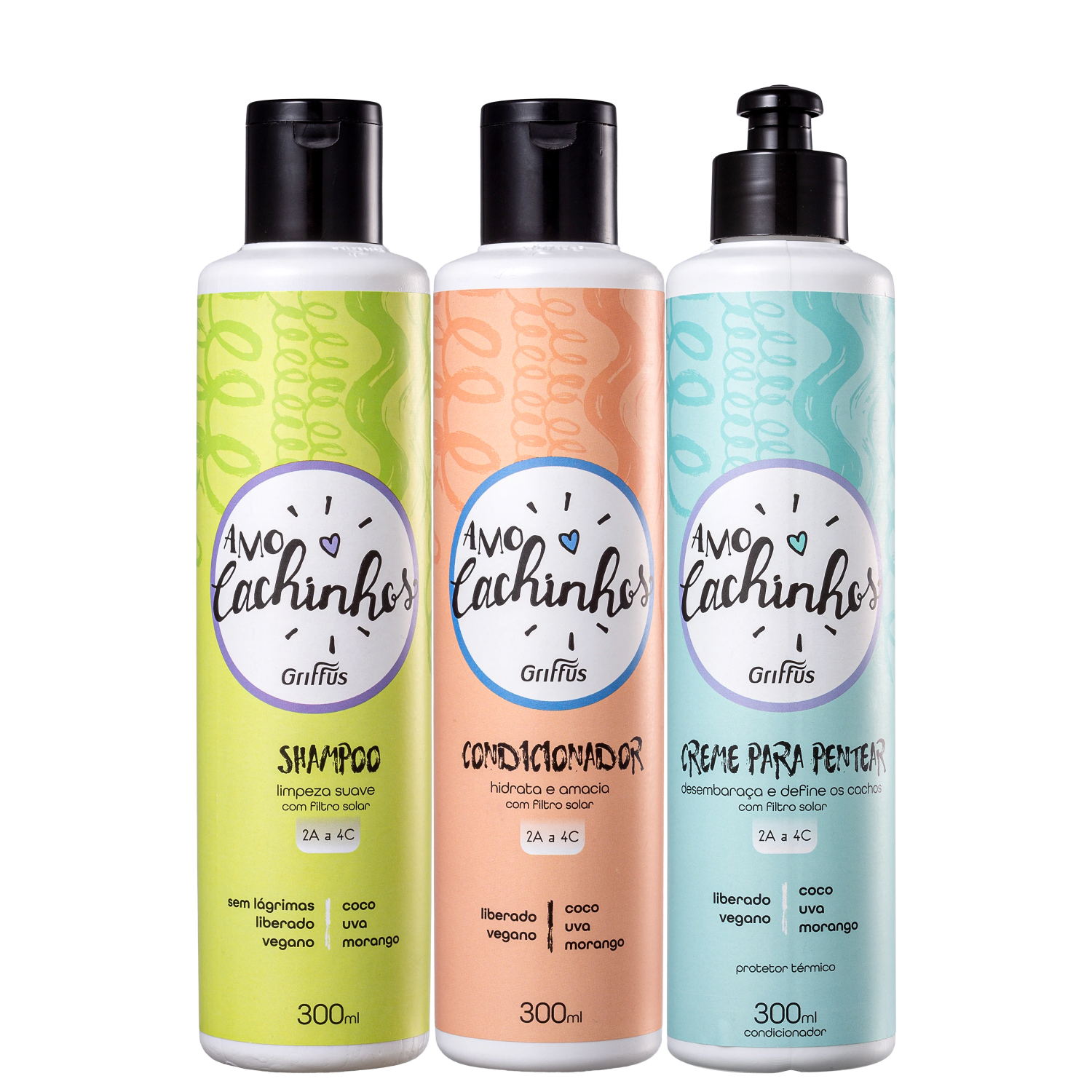 Kit Griffus Amo Cachinhos Trio (3 Produtos)