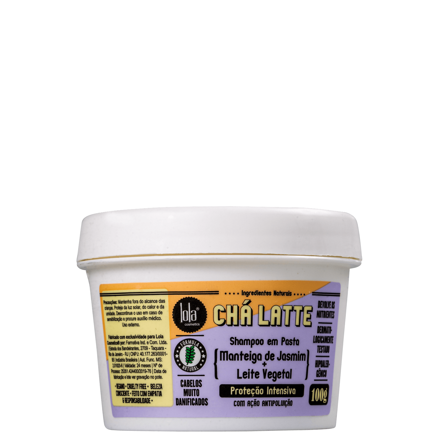 Lola Cosmetics Chá Latte Manteiga de Jasmim + Leite Vegetal - Shampoo 100g