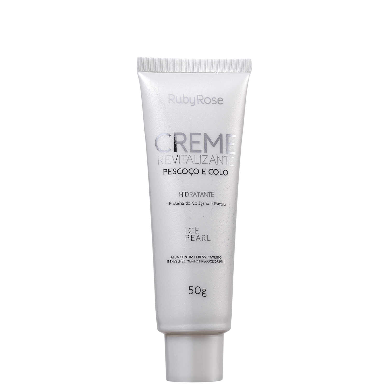 Ruby Rose Revitalizante Ice Pearl - Creme Hidratante para Pescoço e Colo 50g