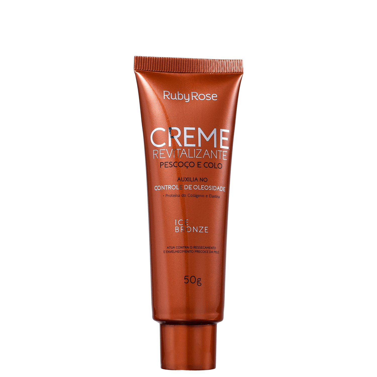 Ruby Rose Revitalizante Ice Bronze - Creme Hidratante para Pescoço e Colo 50g