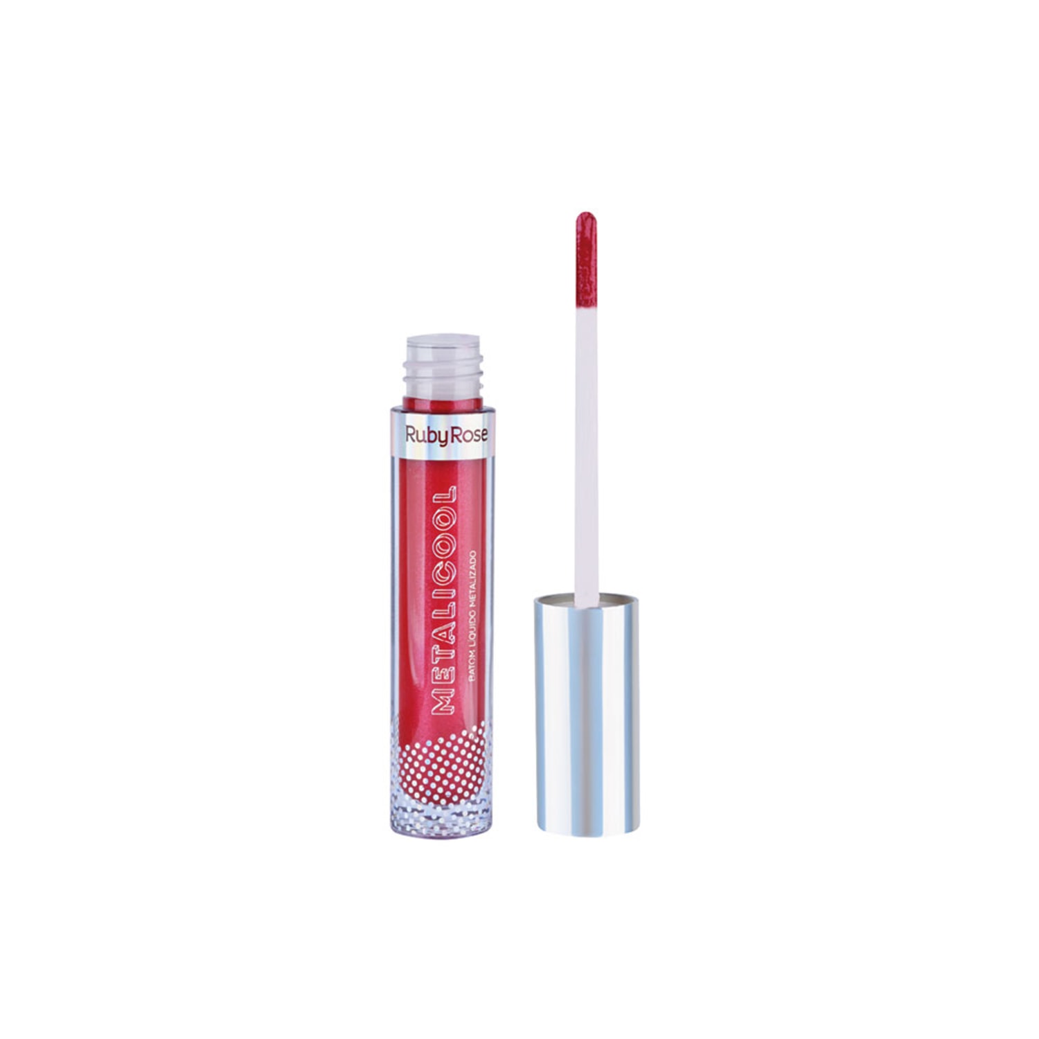 Ruby Rose Metalicool Pink Avermelhado HB8219-063 - Batom Líquido 4,5ml