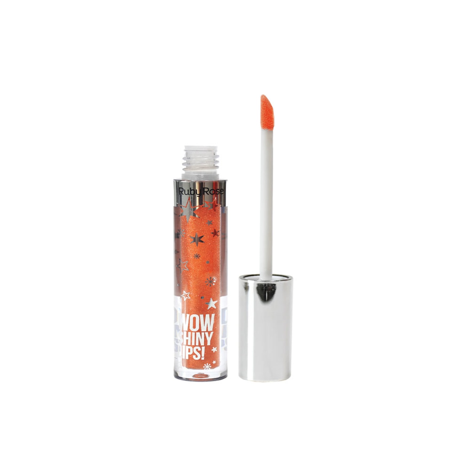 Ruby Rose Wow Shiny Lips 67 Laranja - Gloss Labial 3ml