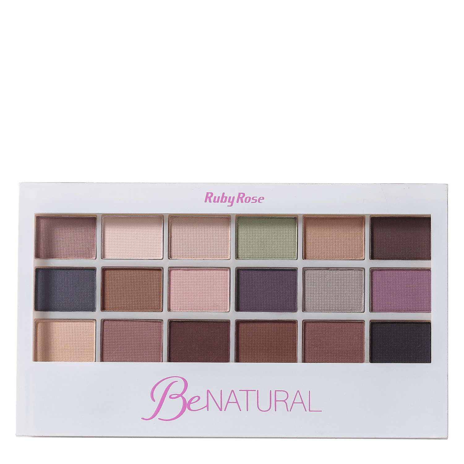 Ruby Rose Be Natural - Paleta de Sombras 16g