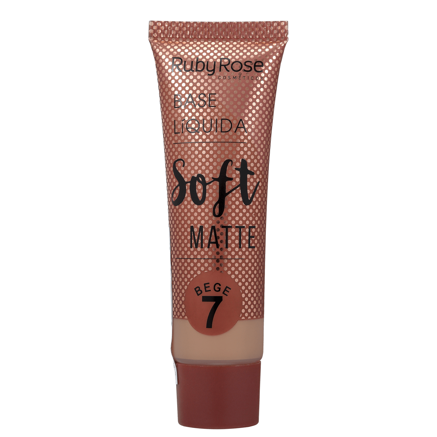 Ruby Rose Soft Matte 7 Bege Escuro - Base Líquida 29ml