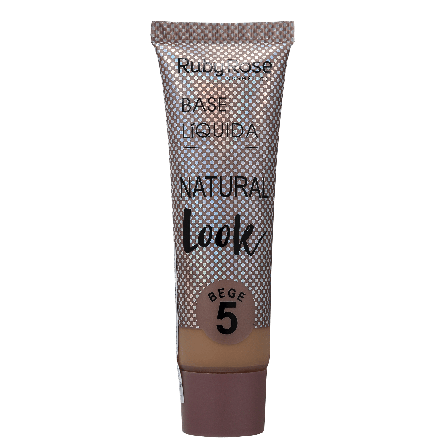 Ruby Rose Natural Look Bege 5 - Base Líquida 29ml