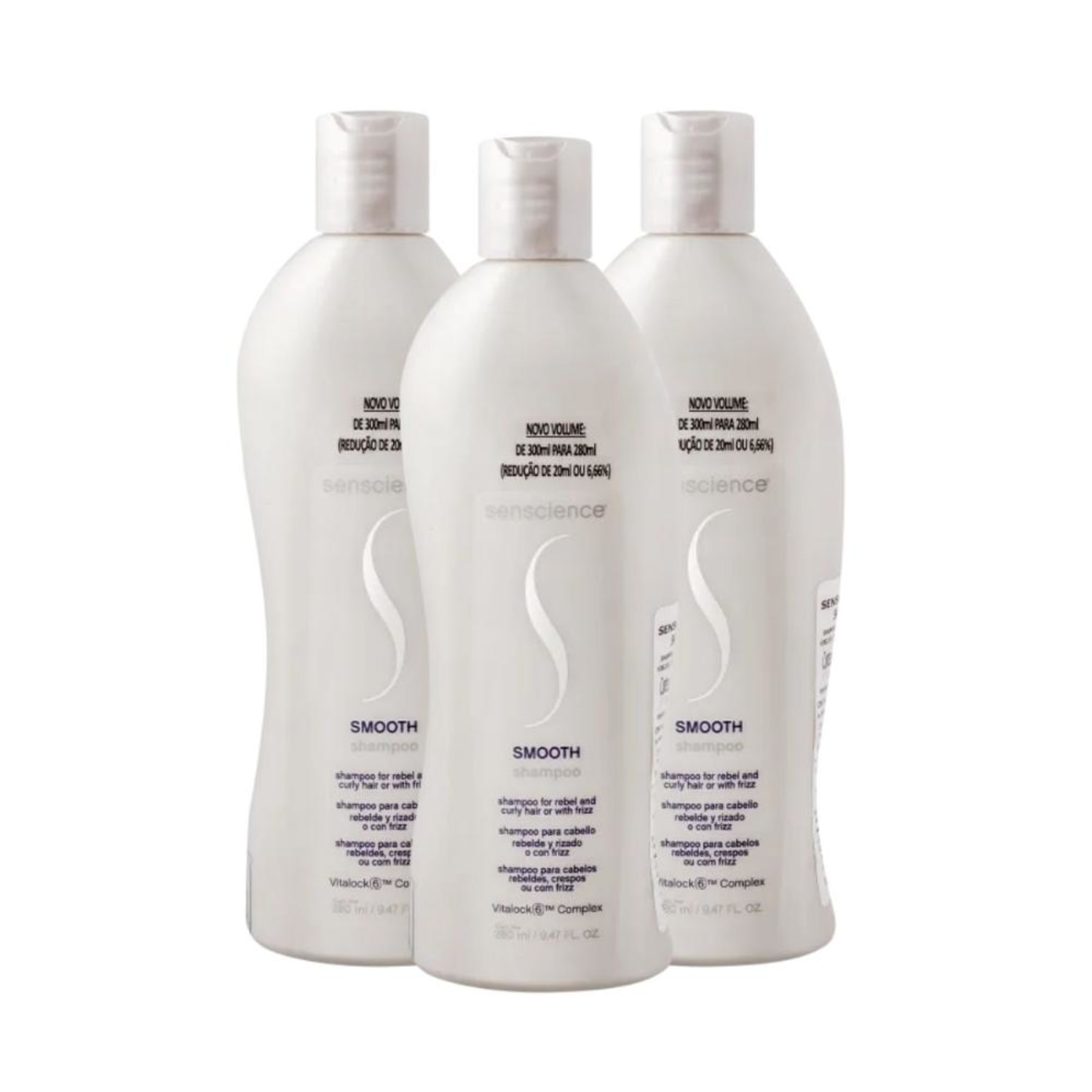Senscience Smooth Redução do Frizz Kit 3 Shampoo 280ml