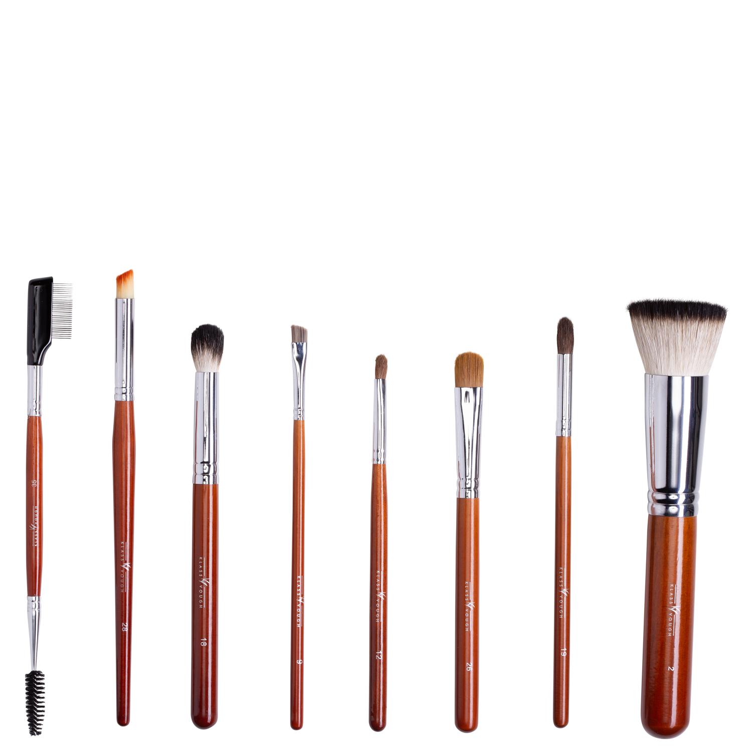Kit de Pincéis Klass Vough Brown Line Best Seller Edição Limitada (8 Unidades)