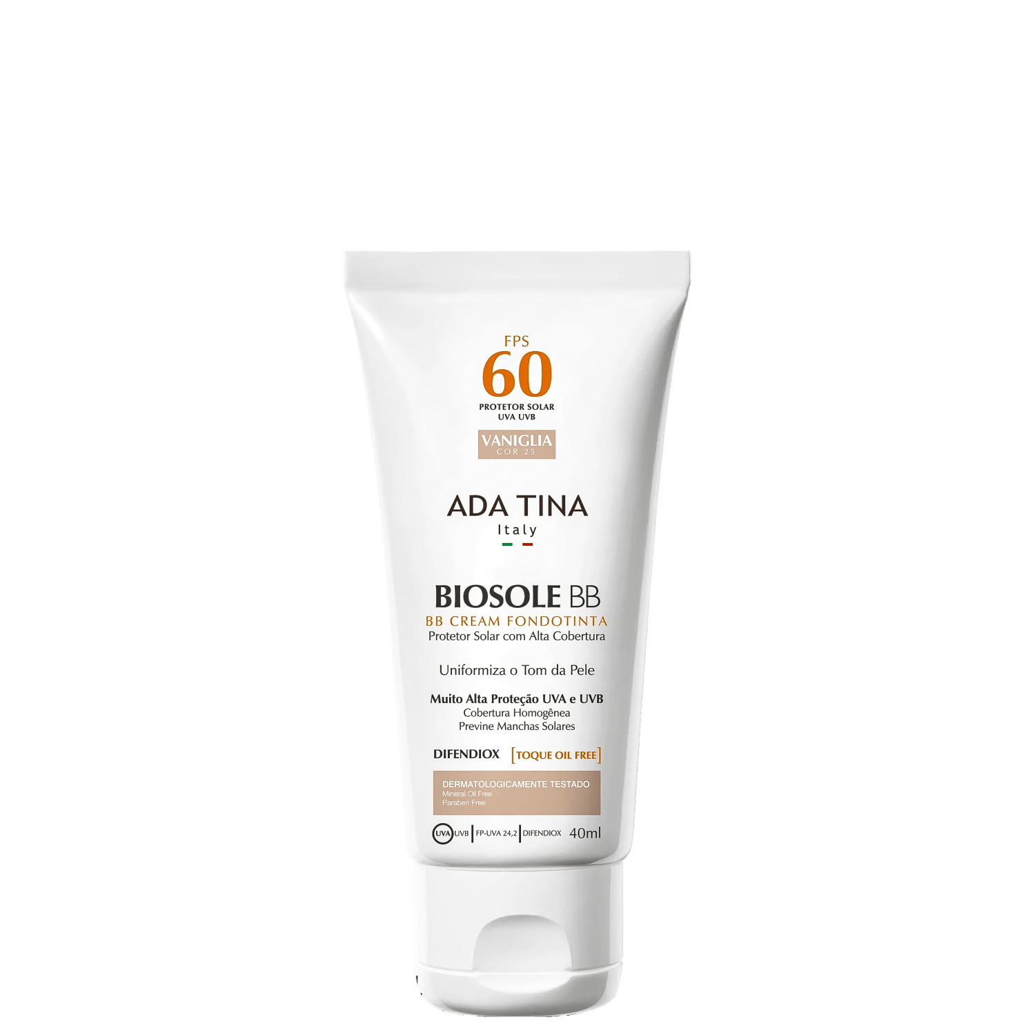 Ada Tina Biosole FPS 60 25 Vaniglia - BB Cream 40ml
