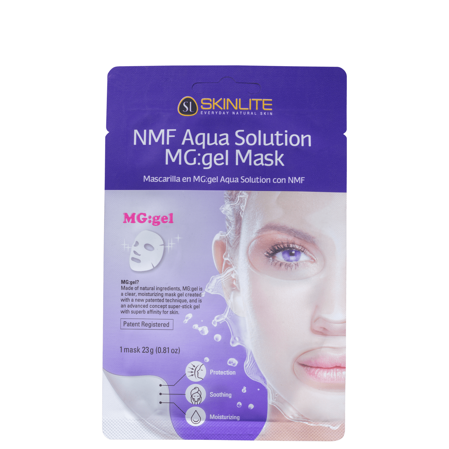 Skinlite Solução Aqua com NMF - Máscara Facial 23g  