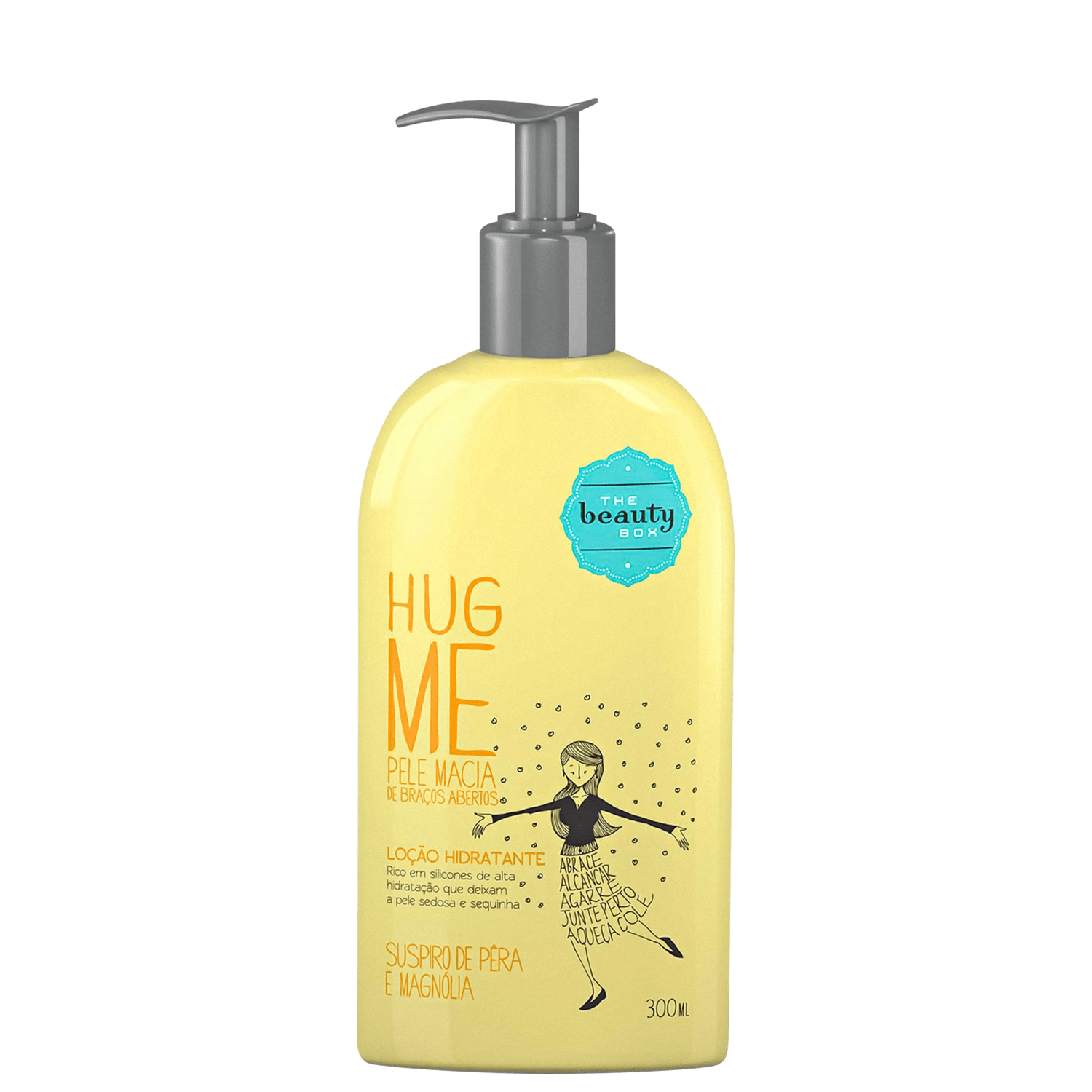 Loção Hidratante Desodorante Hug Me Suspiro de Pêra e Magnólia 300ml