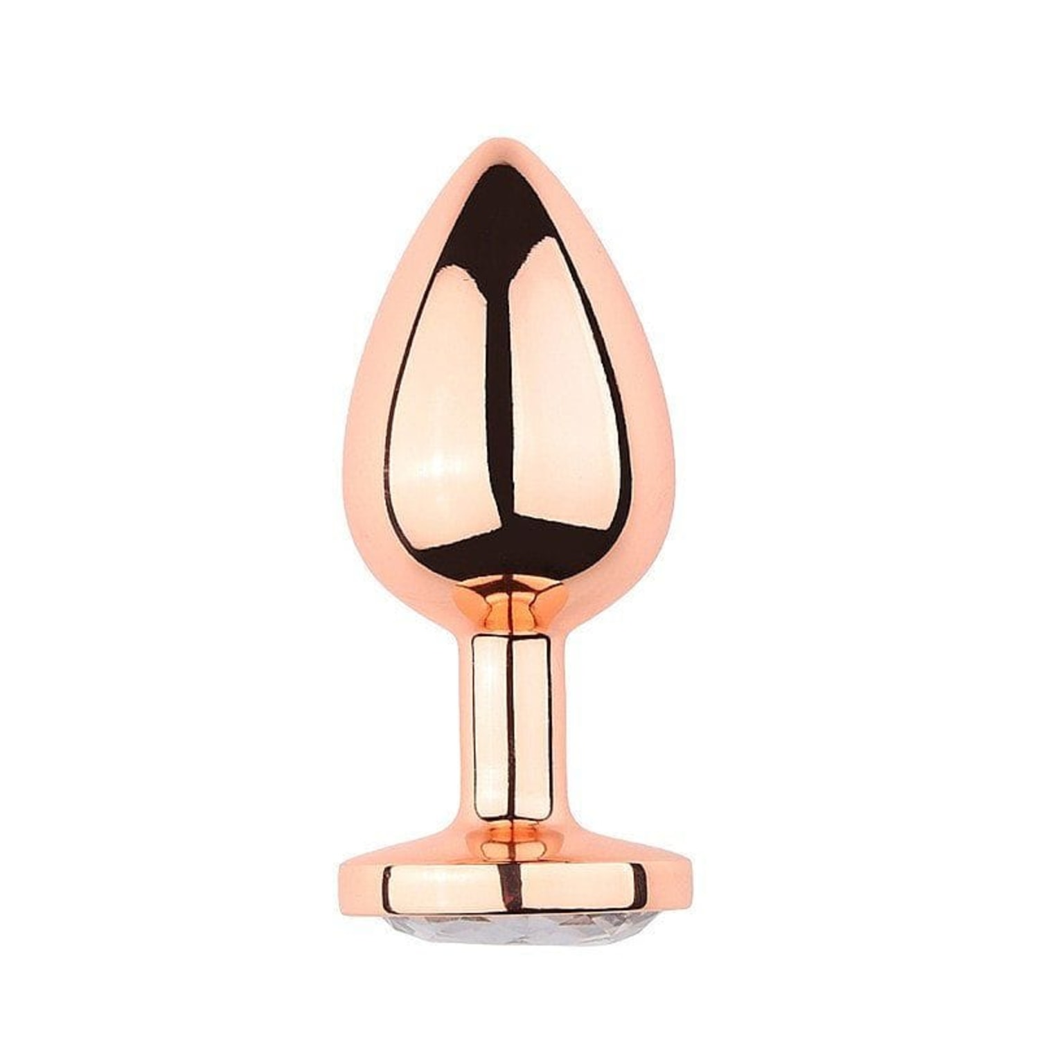 Sexy Import Rose com Cristal P - Plug Anal em Metal