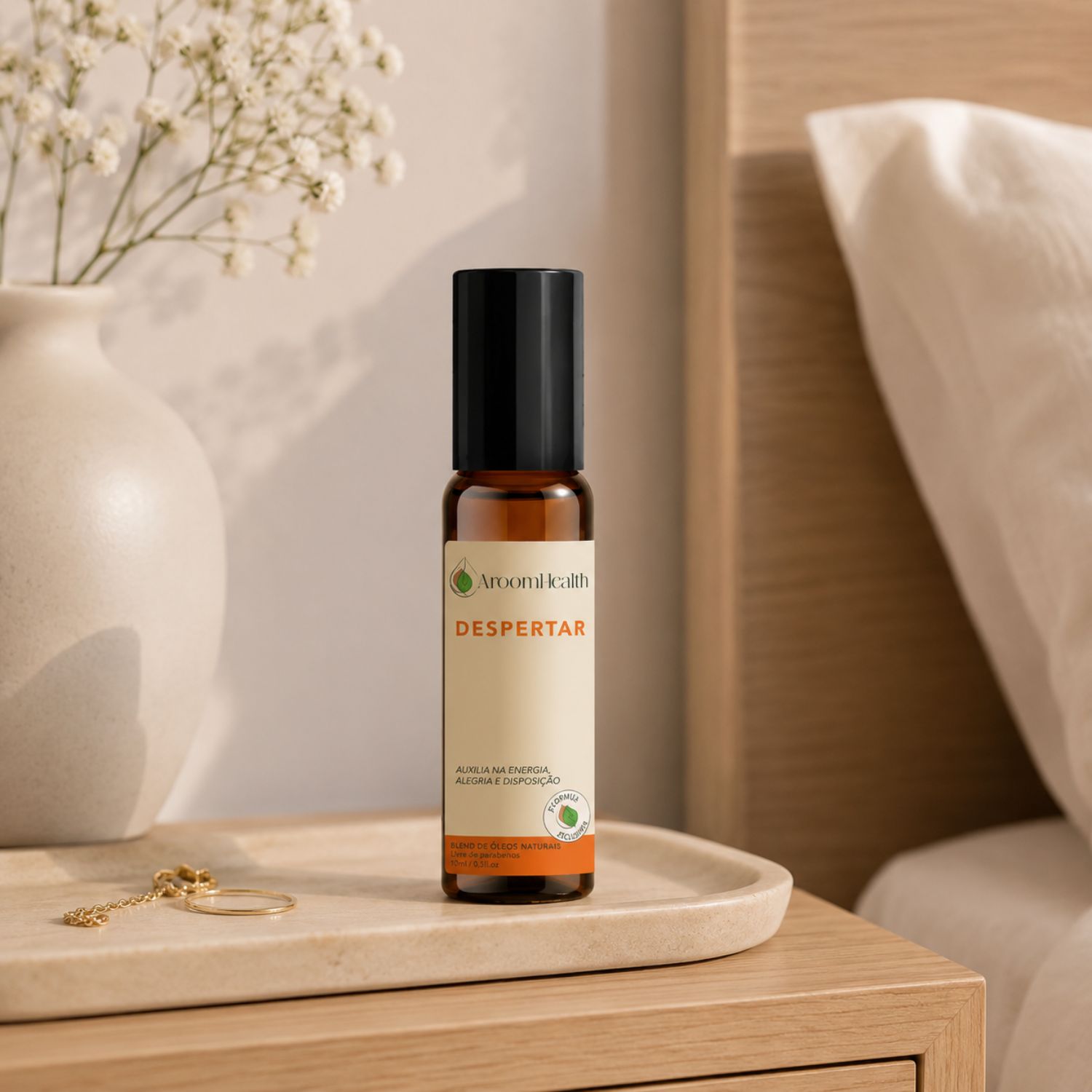 Blend de óleos essenciais Despertar 10 ml roll-on -Fórmula Exclusiva