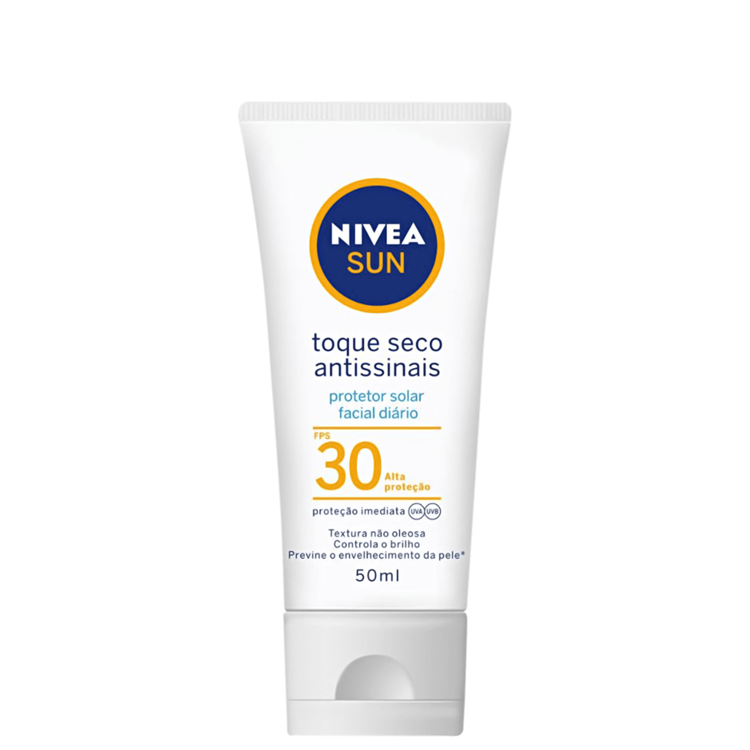 NIVEA SUN Toque Seco Antissinais FPS 30 - Protetor Solar Facial 50ml