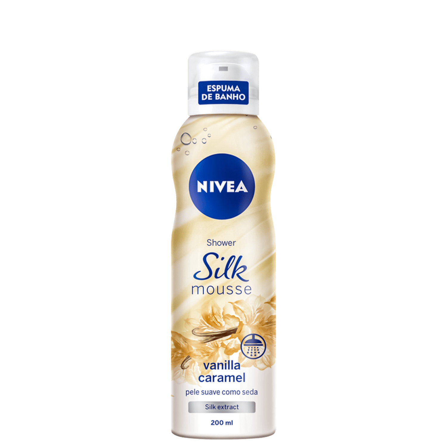 NIVEA Silk Mousse Vanilla Caramel - Espuma de Banho 200ml