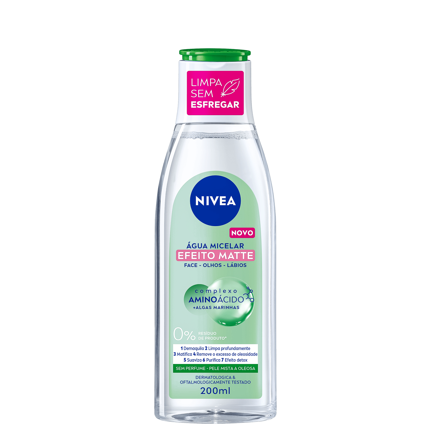 NIVEA Solução de Limpeza 7 em 1 Efeito Matte - Água Micelar 200ml