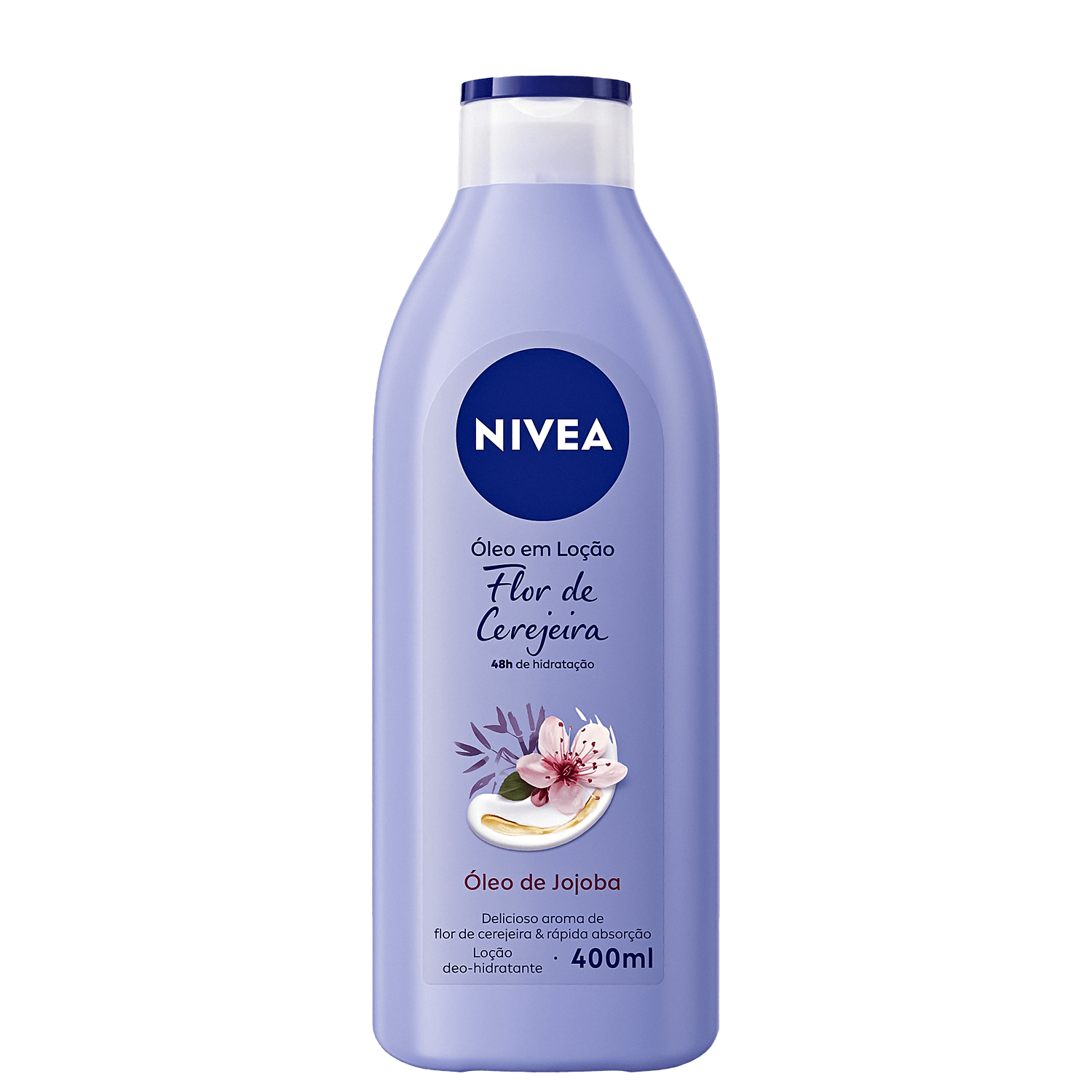 NIVEA Óleos Essenciais Flor de Cerejeira & Óleo de Jojoba - Loção Hidratante Corporal 400ml