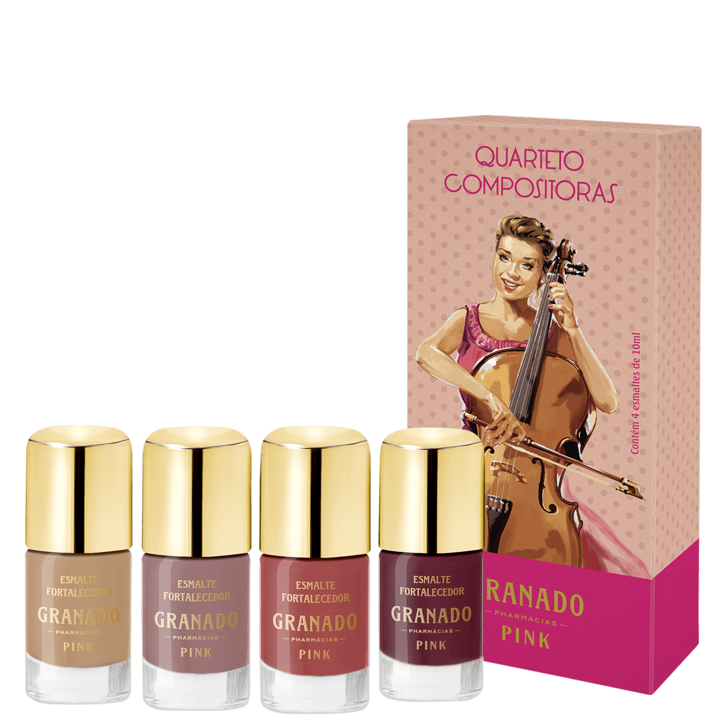 Kit Granado Pink Quarteto Compositoras (4 Unidades)