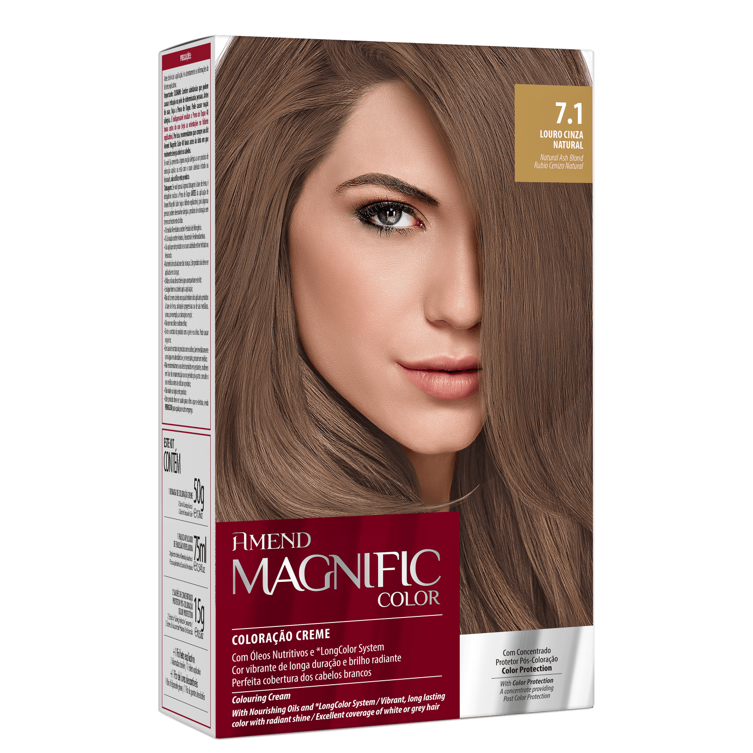 Amend Magnific Color 7.1 Louro Cinza Natural - Coloração 200g