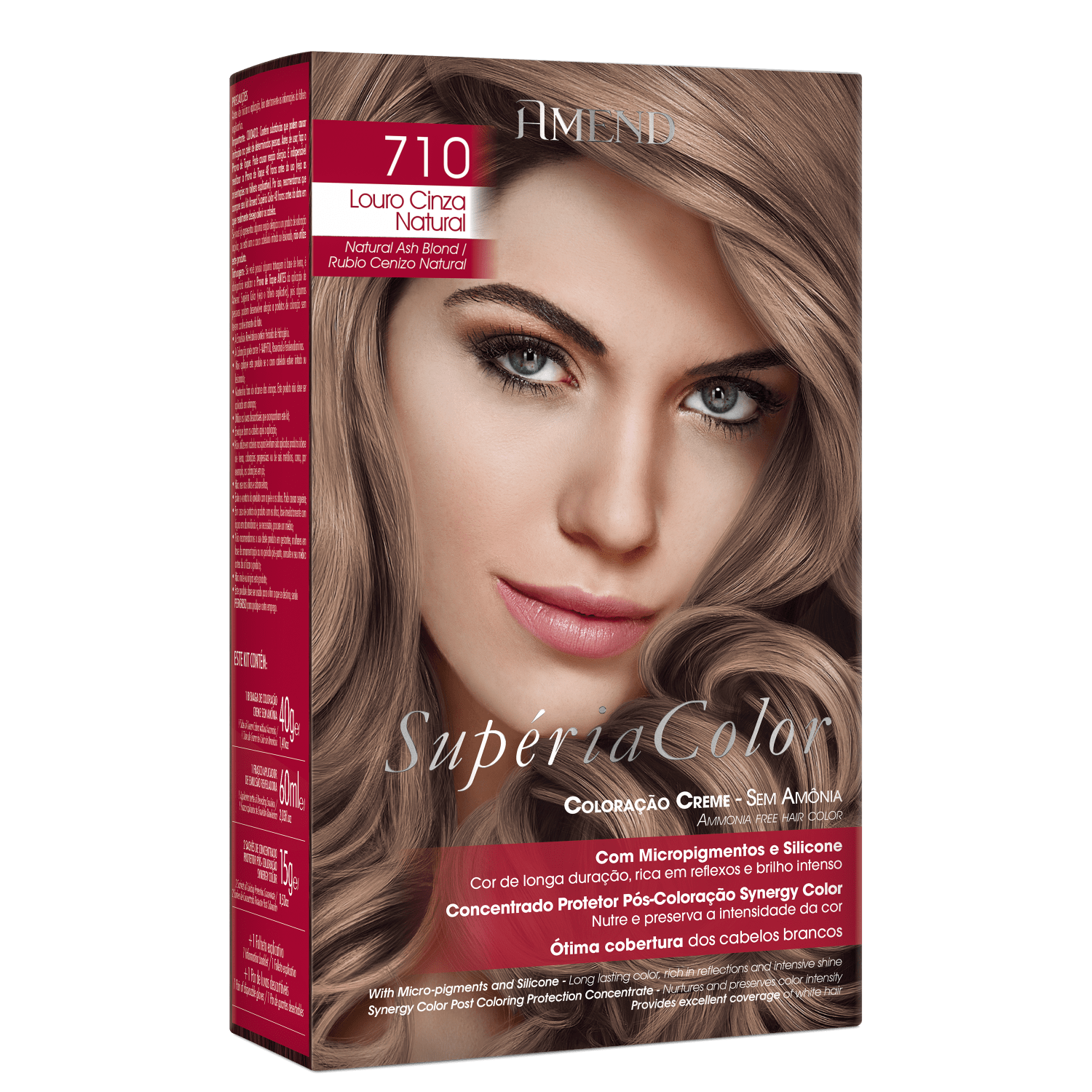 Amend Supéria Color 710 Louro Cinza Natural - Tonalizante