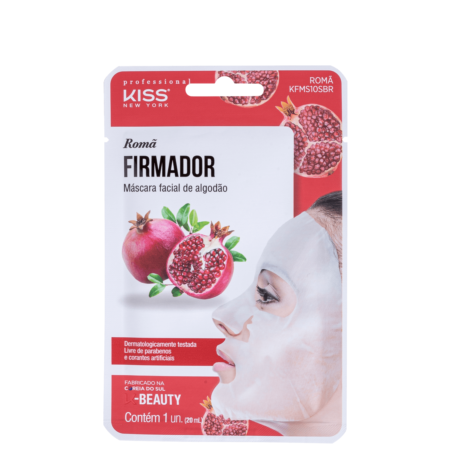 Kiss New York Romã Firmador - Máscara Facial 20ml