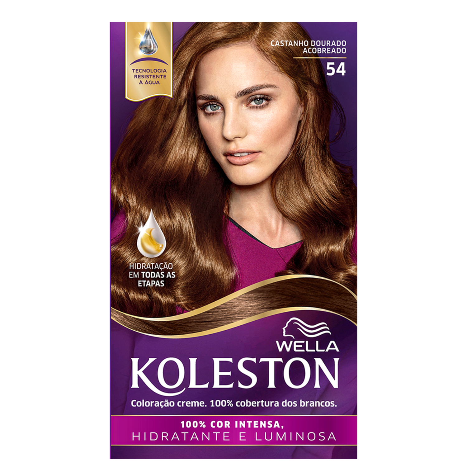 Koleston 54 Castanho Dourado Acobreado - Coloração Permanente