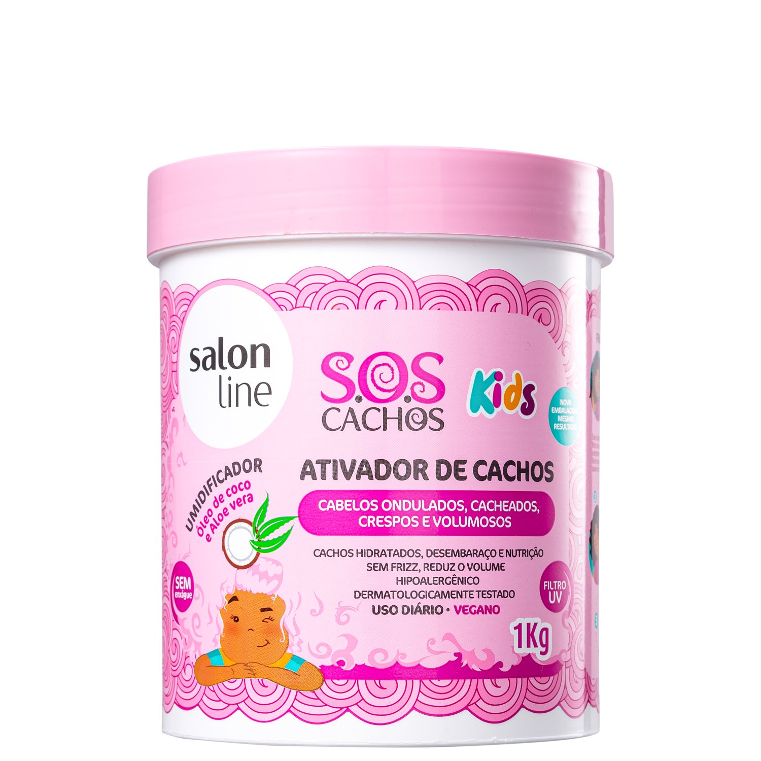 Salon Line S.O.S Cachos Kids - Ativador de Cachos 1000g