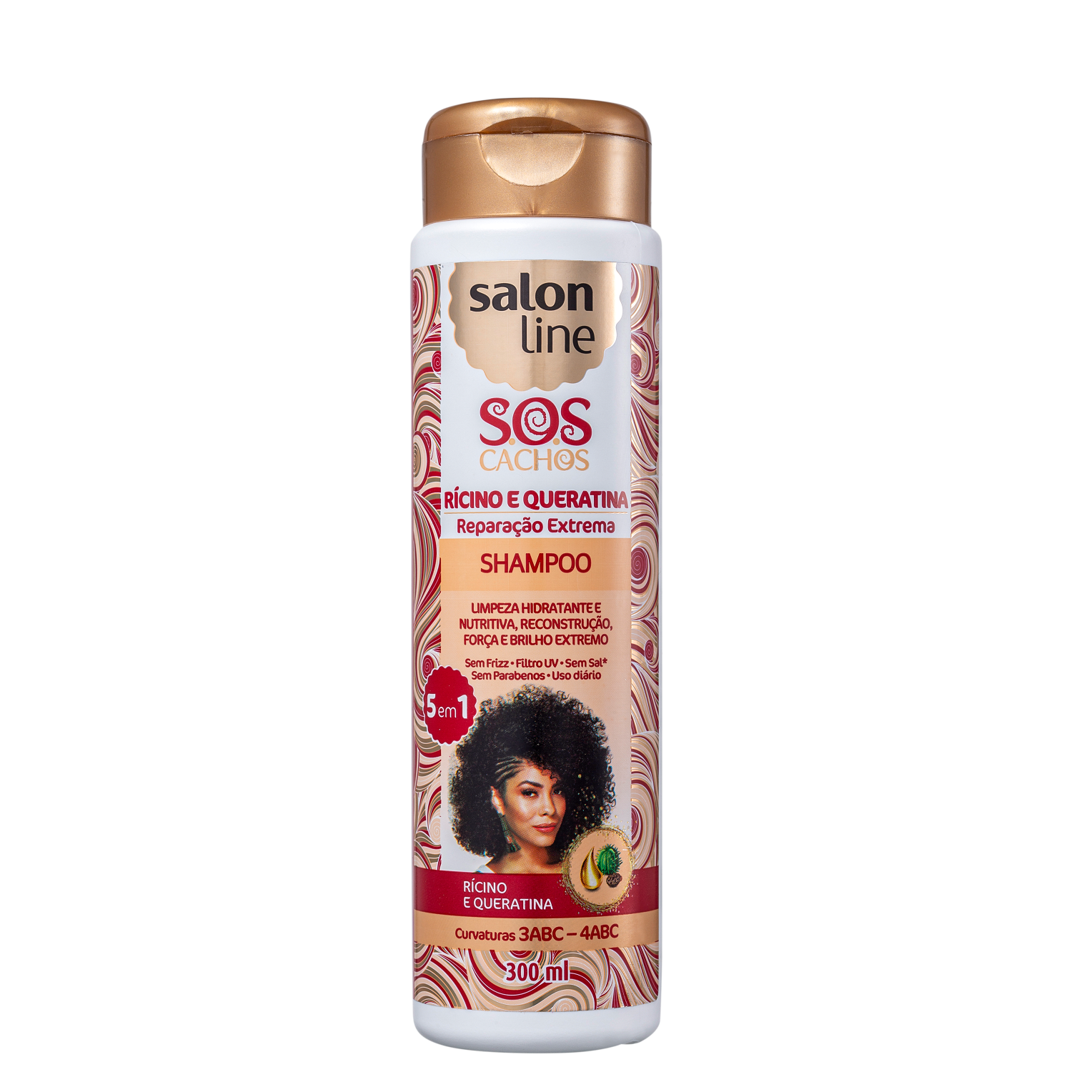 Salon Line S.O.S Cachos Rícino e Queratina - Shampoo 300ml