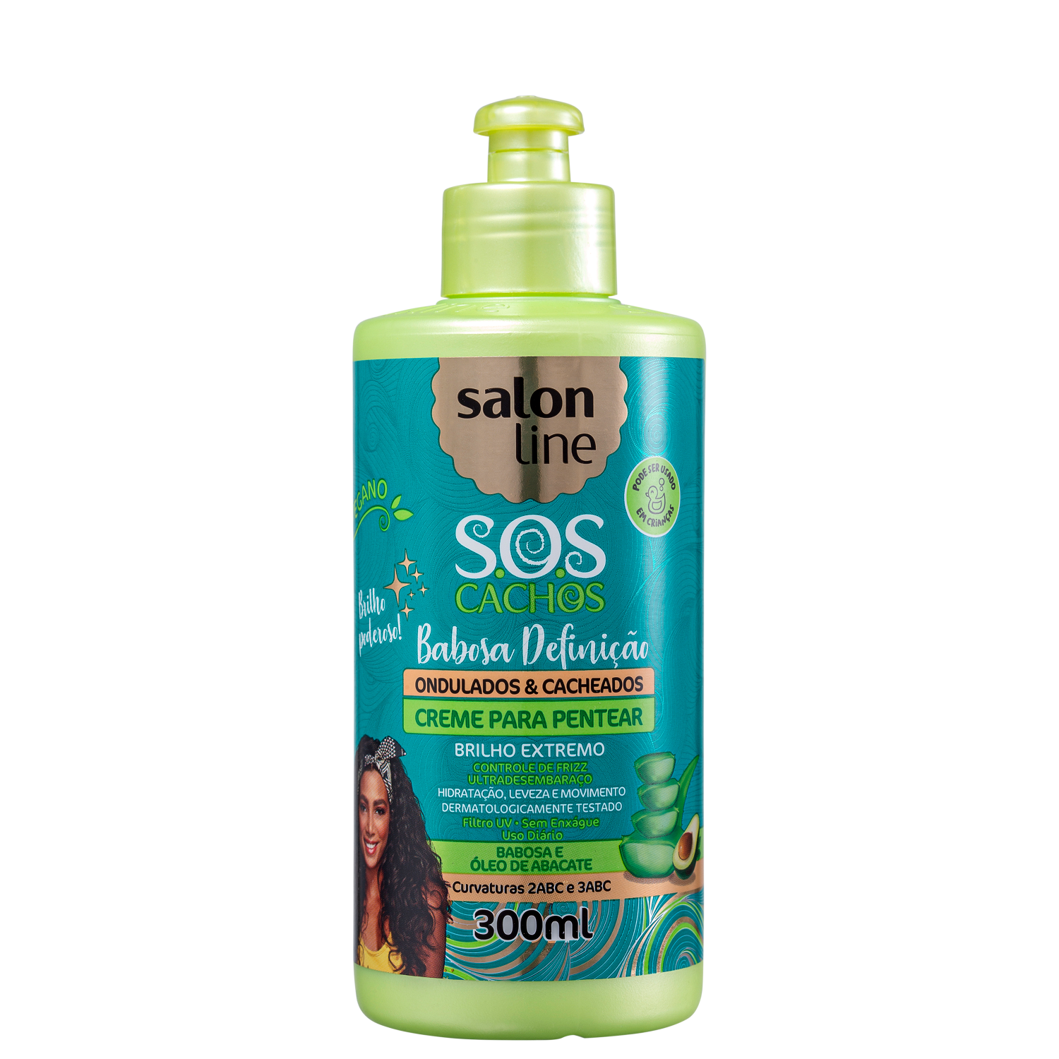 Salon Line S.O.S Cachos Babosa Ondulados & Cacheados - Creme de Pentear 300ml