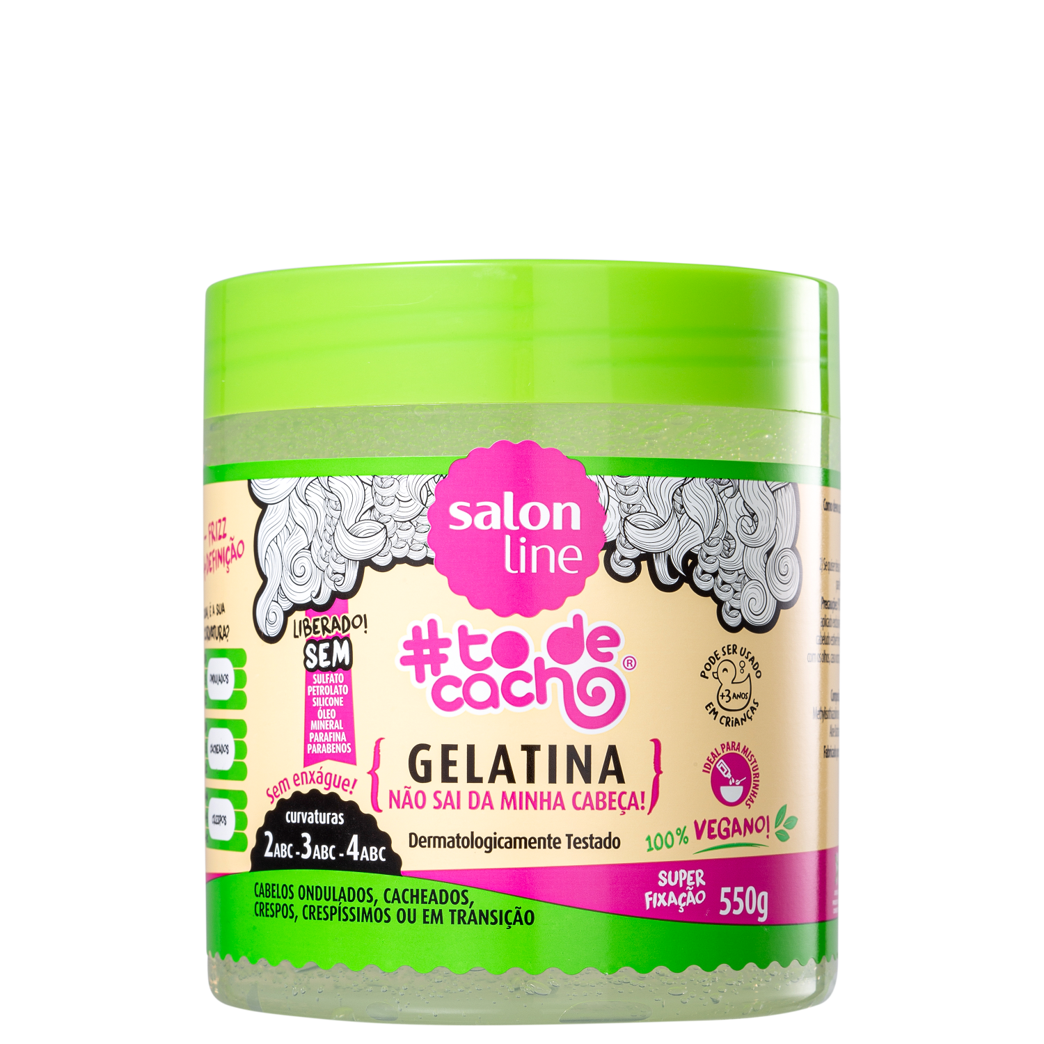 Salon Line #todecacho Não Sai da Minha Cabeça - Gelatina Modeladora 550g