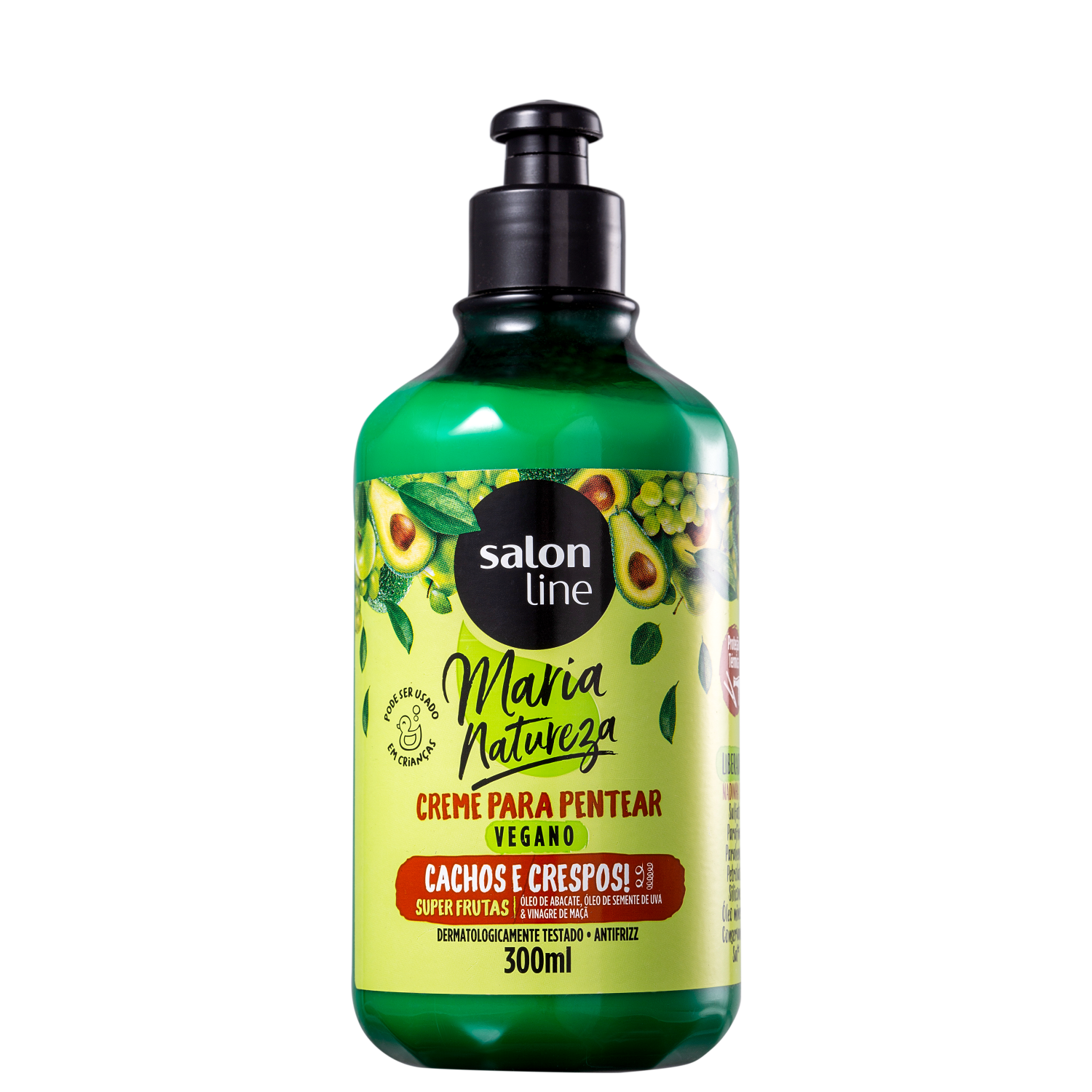 Salon Line Maria Natureza Super Frutas Cachos e Crespos - Creme de Pentear 300ml